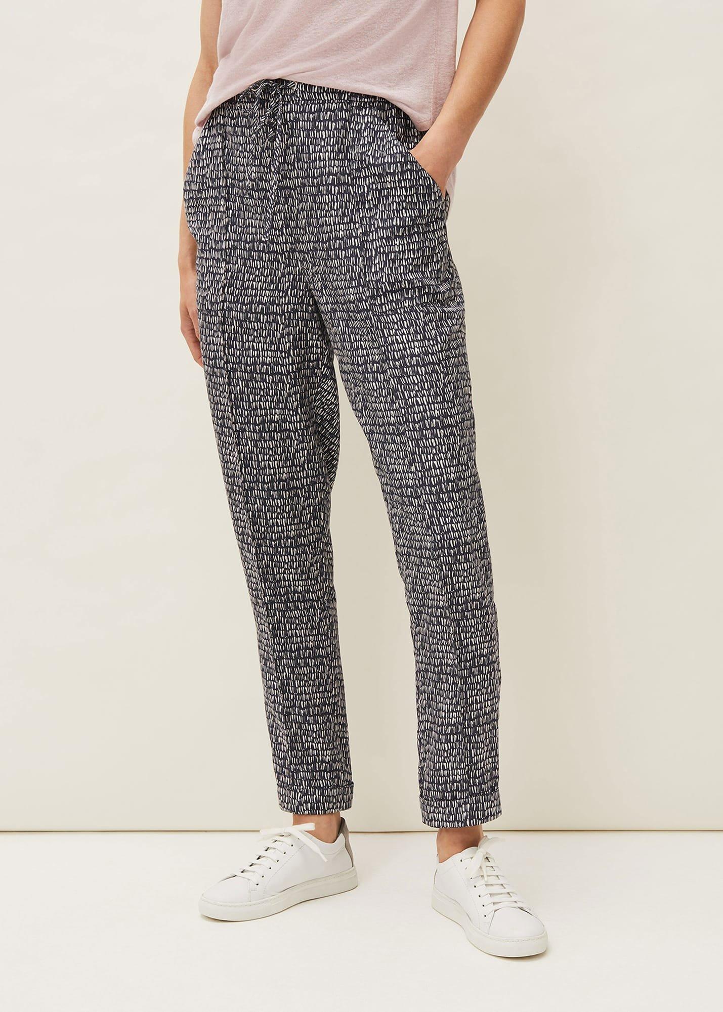 Coletta Abstract Print Tapered Jogger