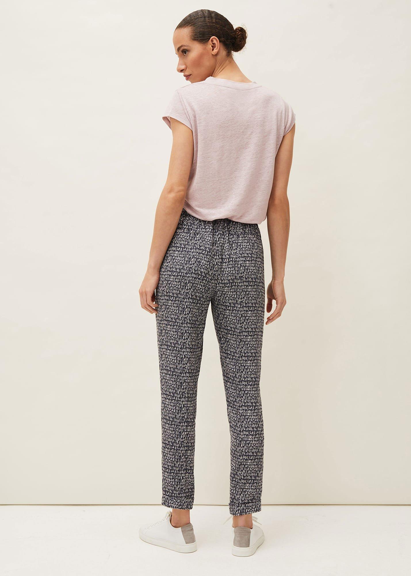 Coletta Abstract Print Tapered Jogger