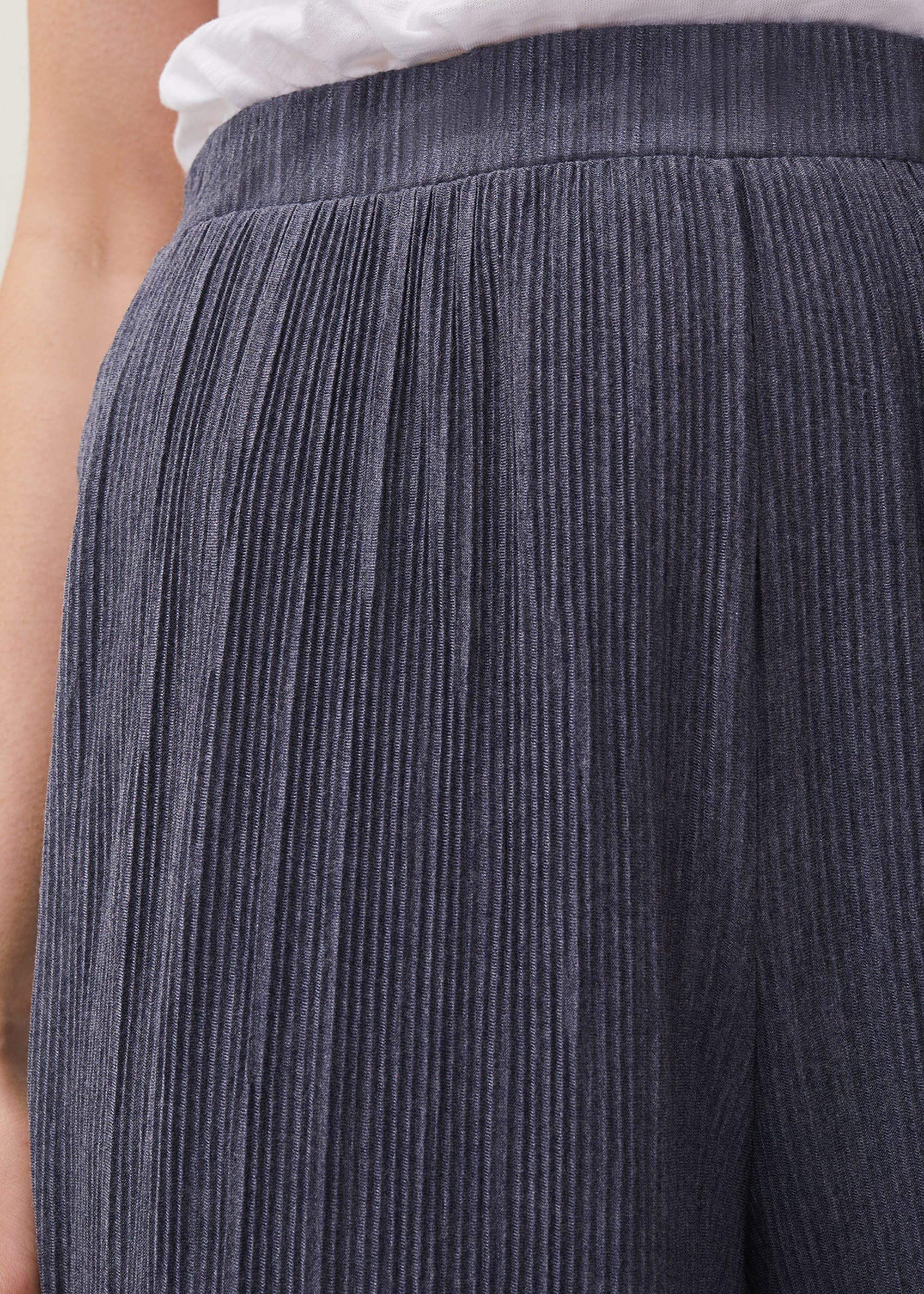 Bradie Plisse Wide Leg Trousers