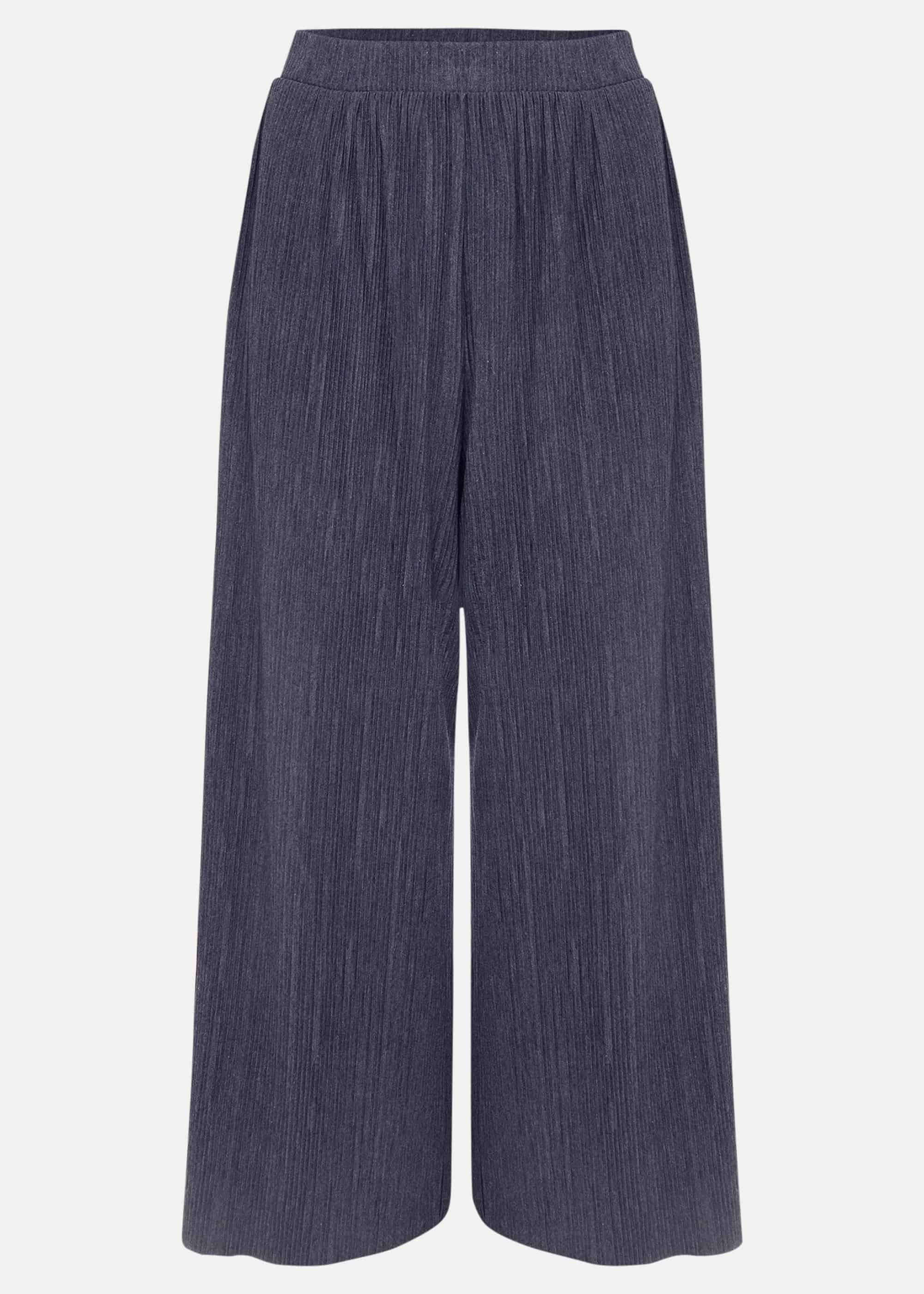 Bradie Plisse Wide Leg Trousers