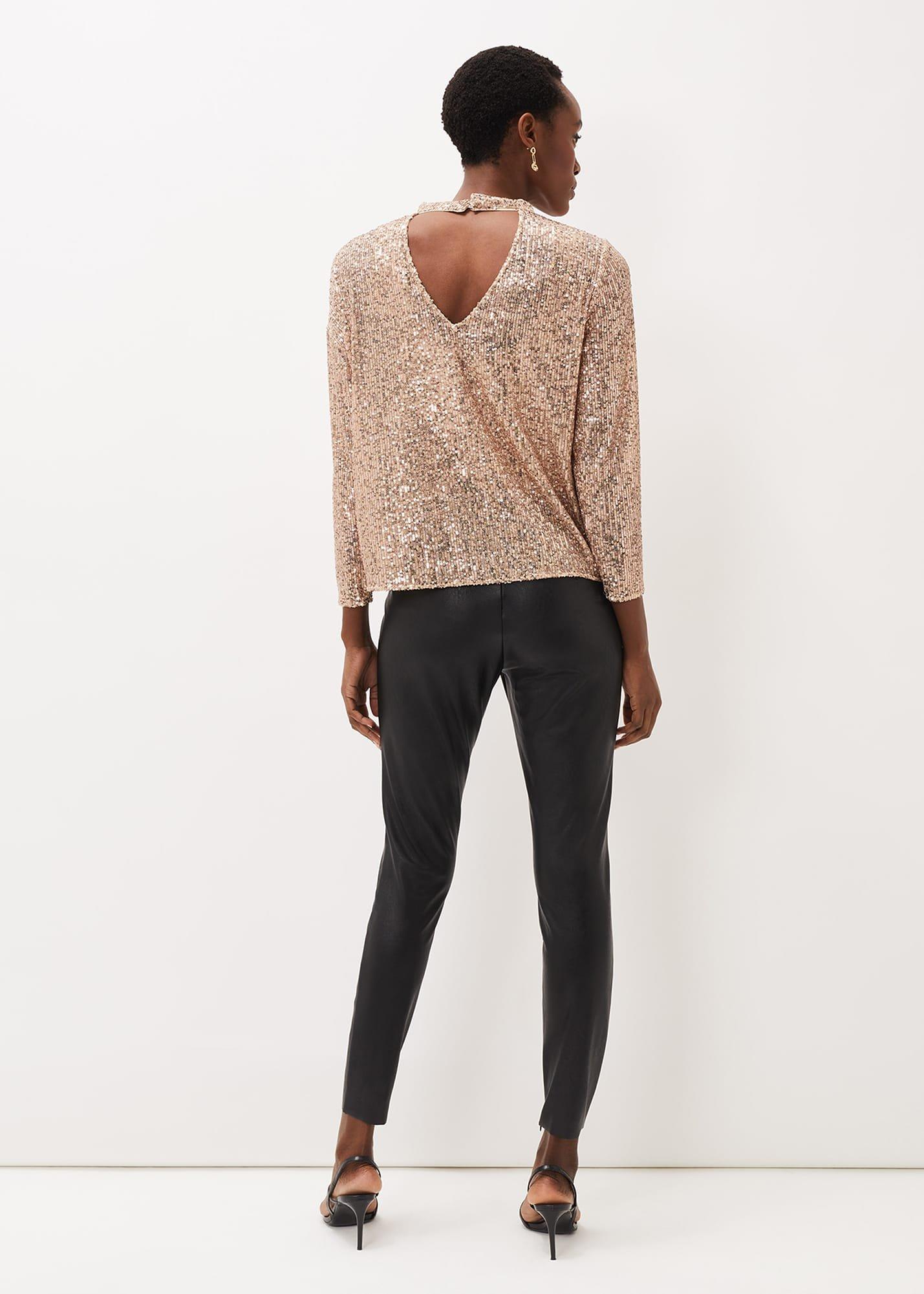 Amina Faux Leather Jegging