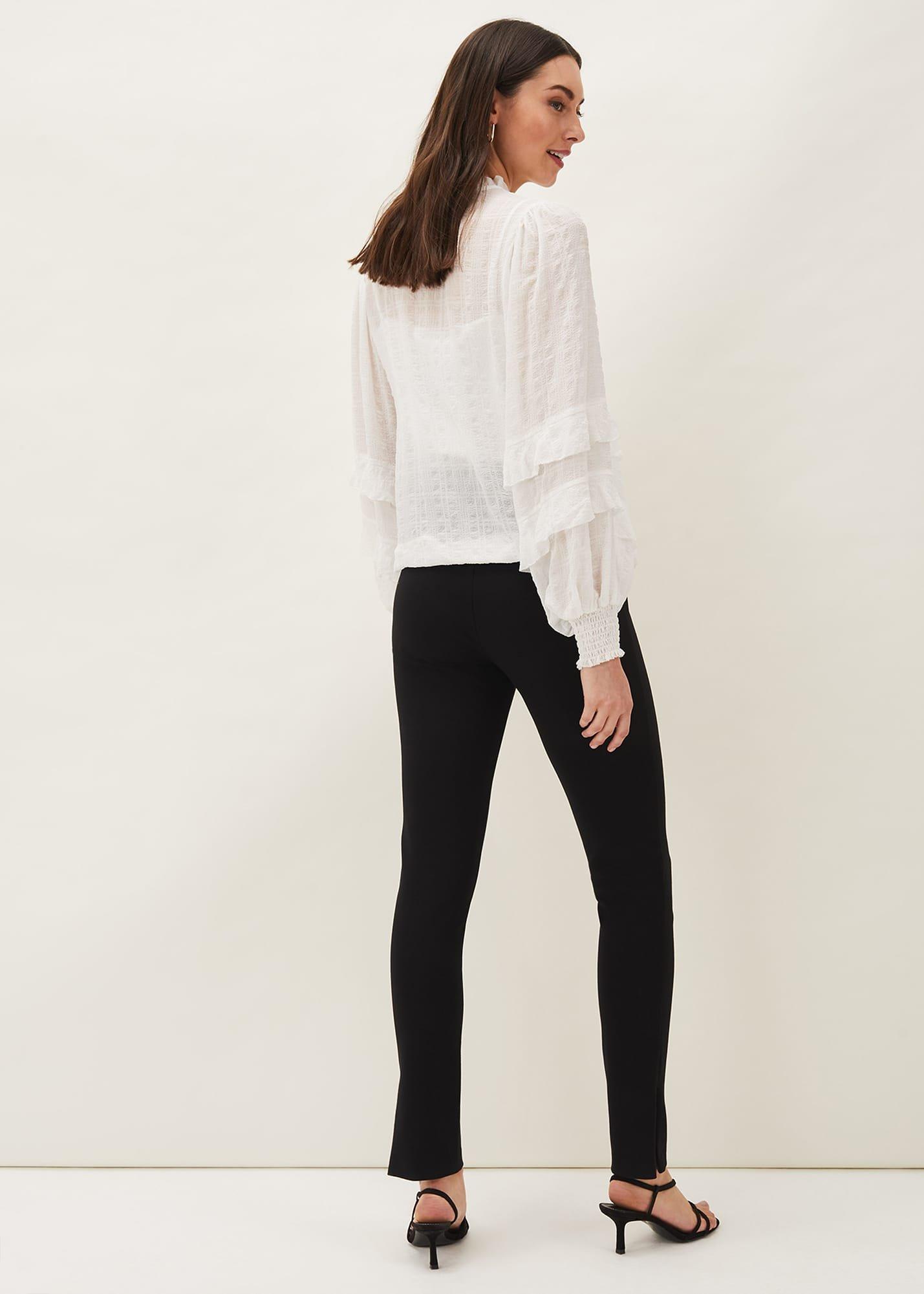 Sabrina Zip Hem Ponte Trousers