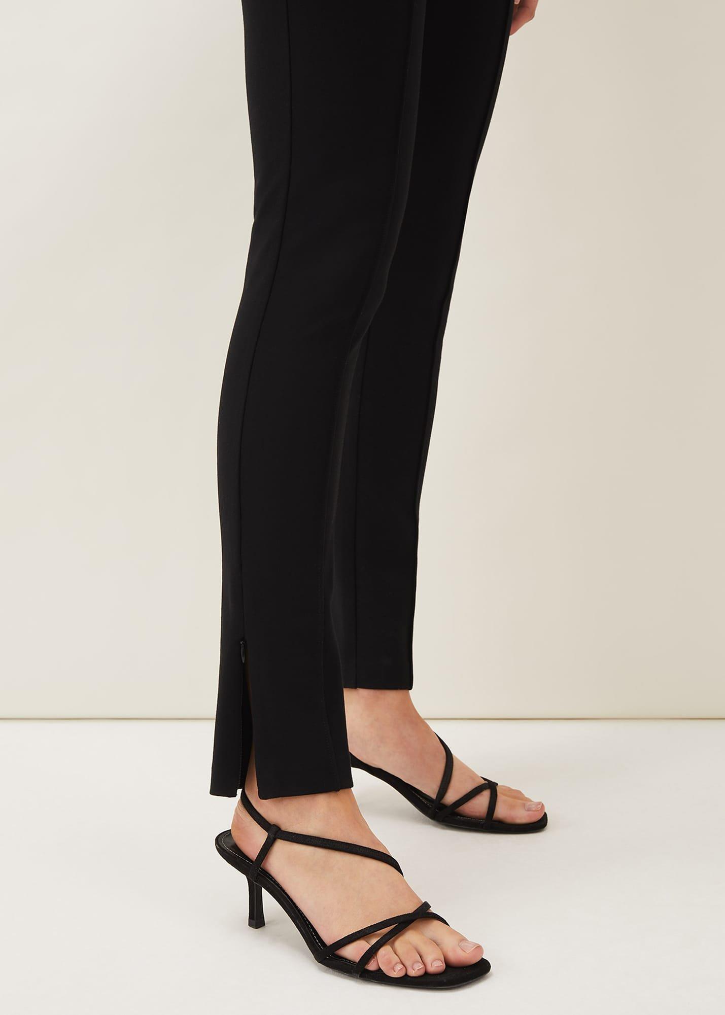 Sabrina Zip Hem Ponte Trousers