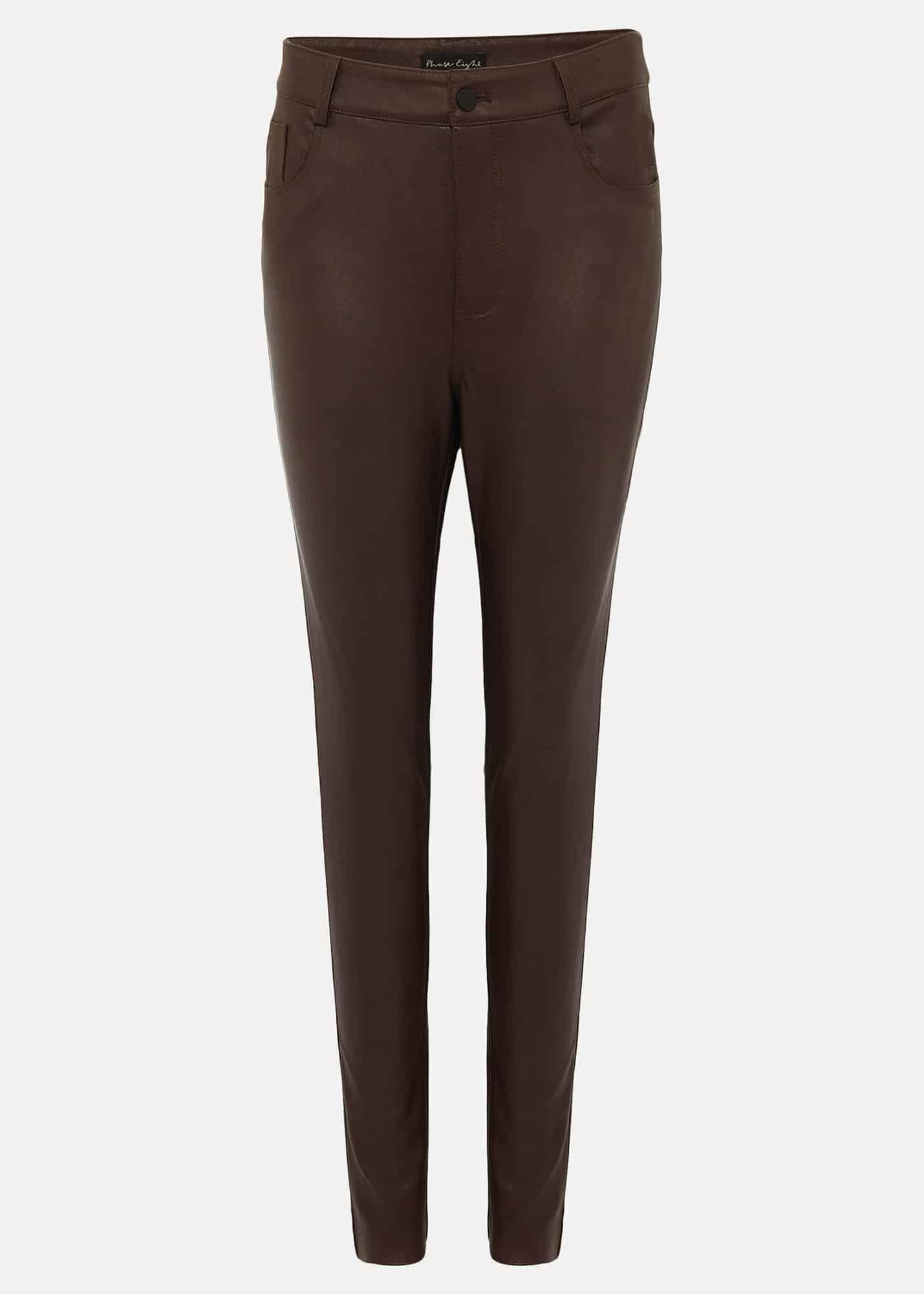 Kristina Faux Leather Jeans