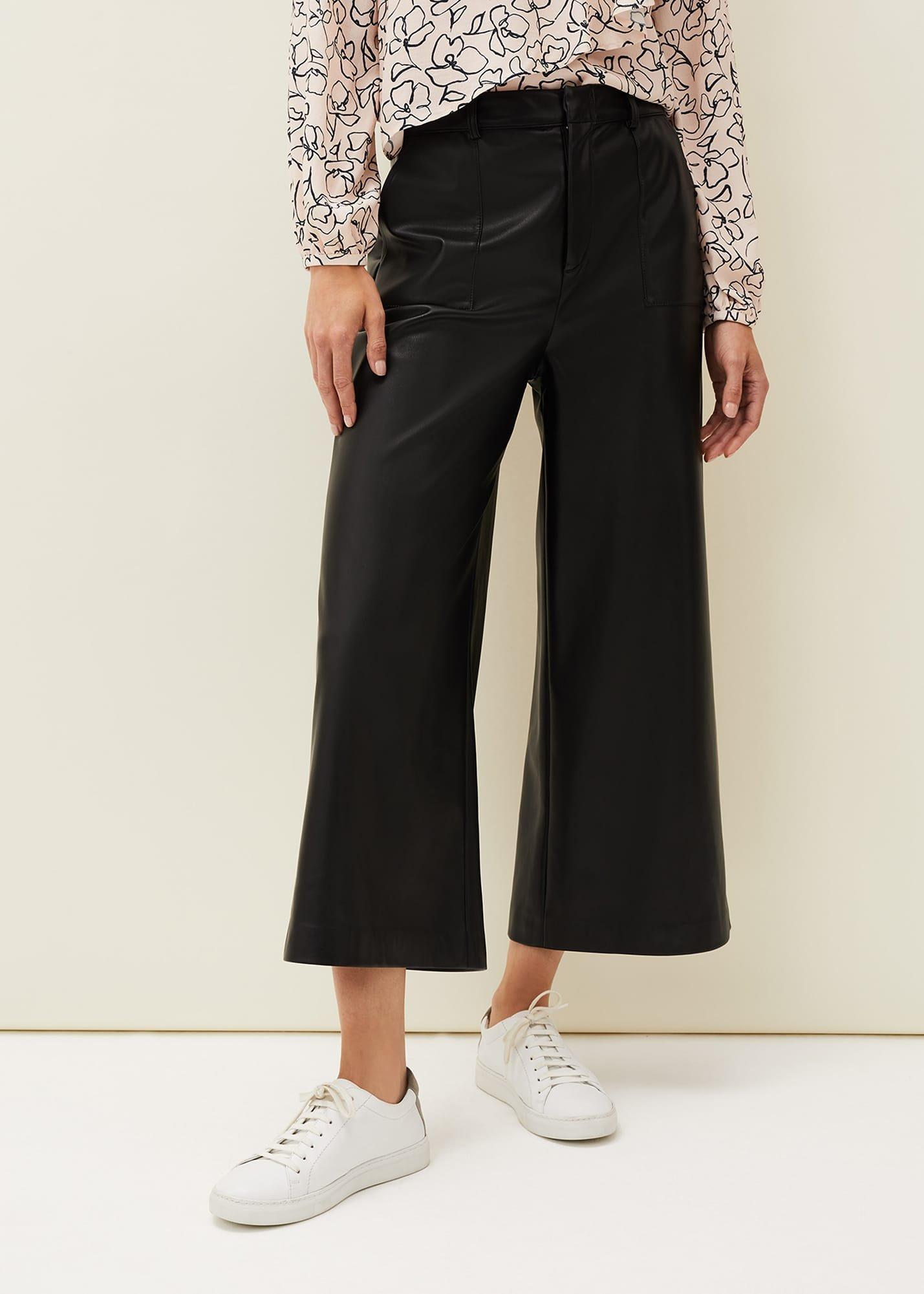 Martha Faux Leather Culottes
