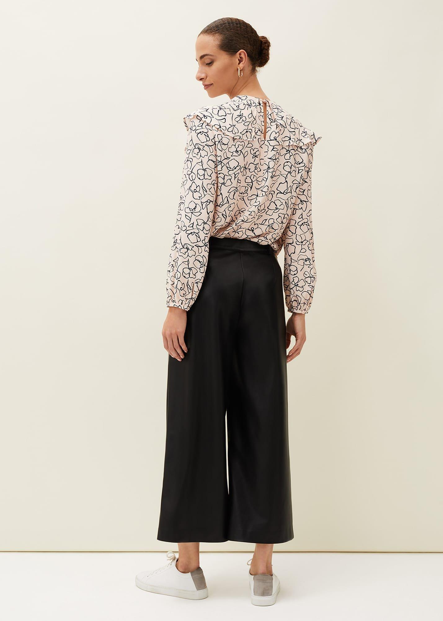 Martha Faux Leather Culottes
