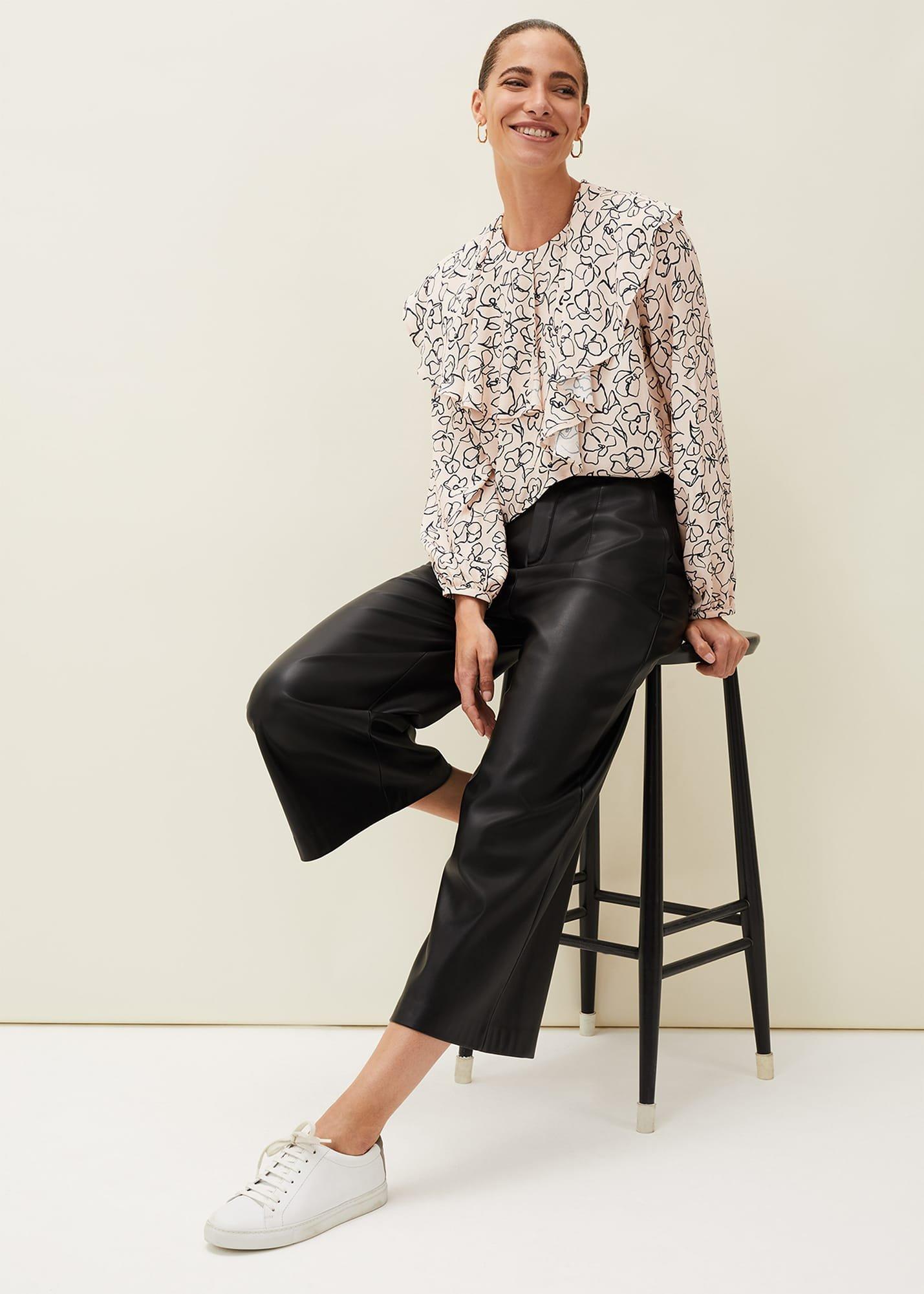 Martha Faux Leather Culottes