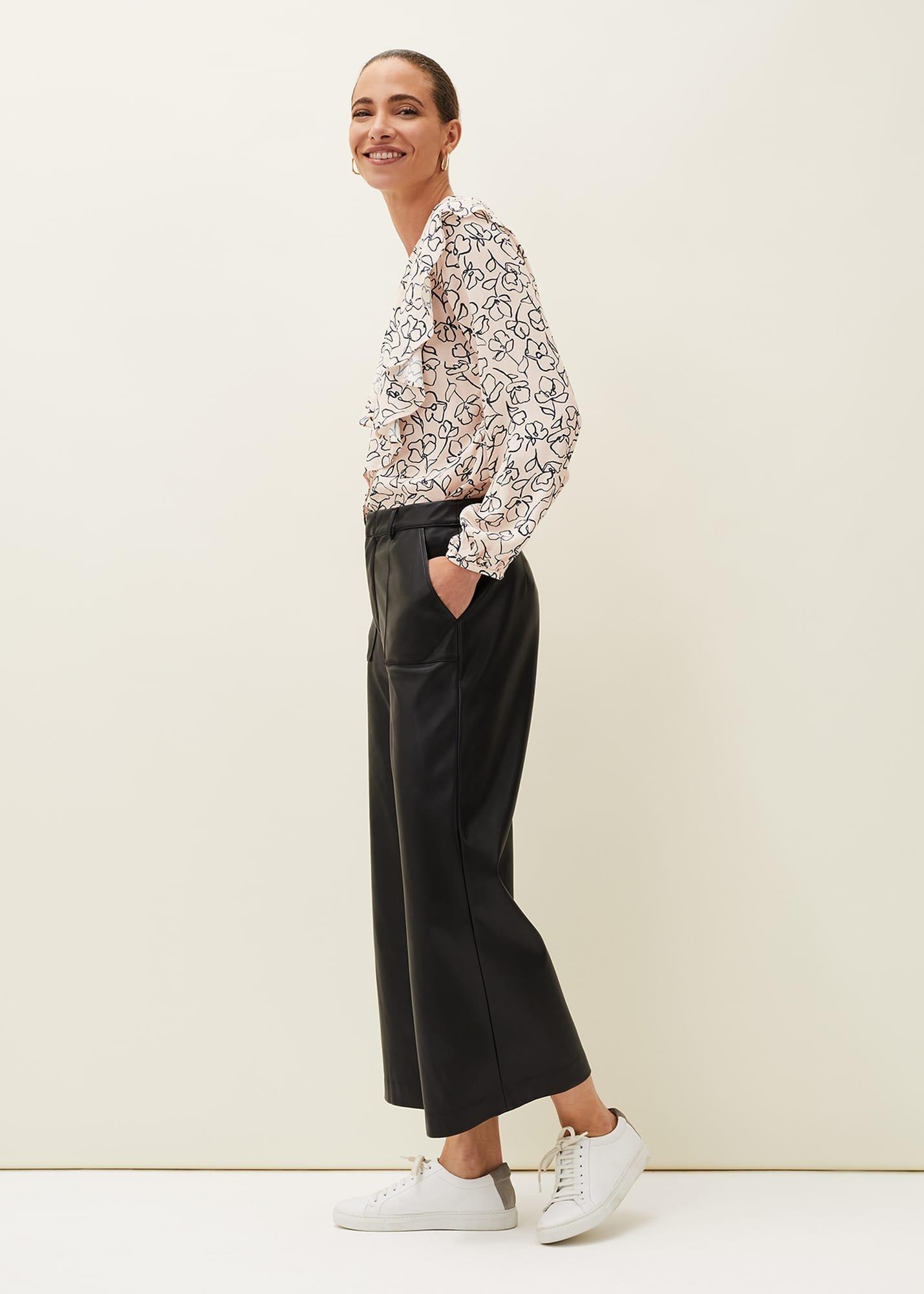 Martha Faux Leather Culottes