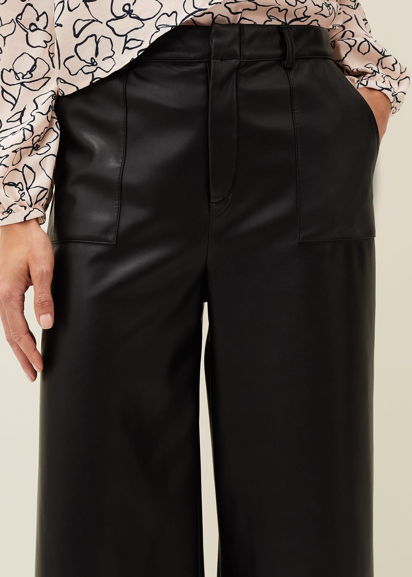 Martha Faux Leather Culottes