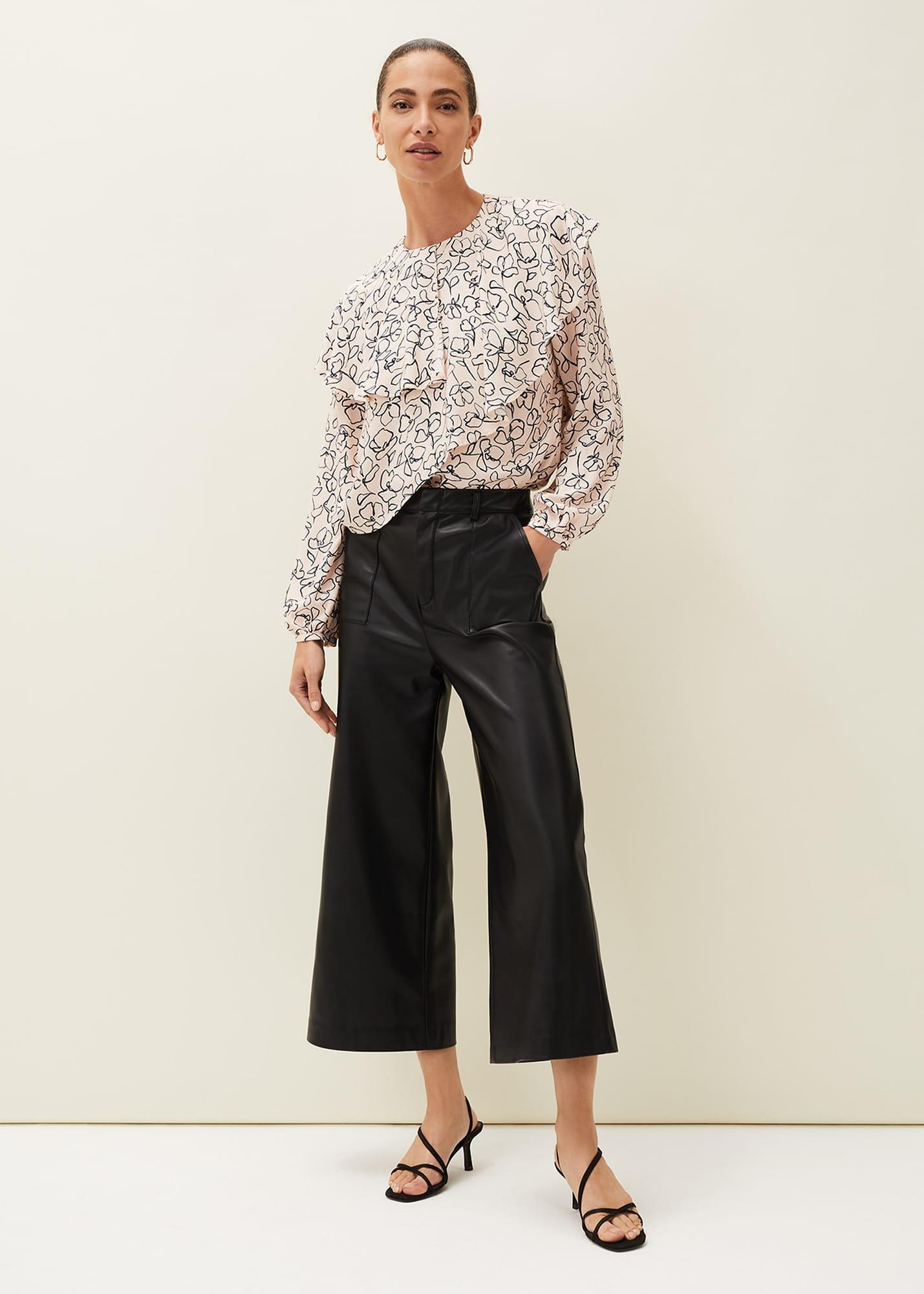 Martha Faux Leather Culottes