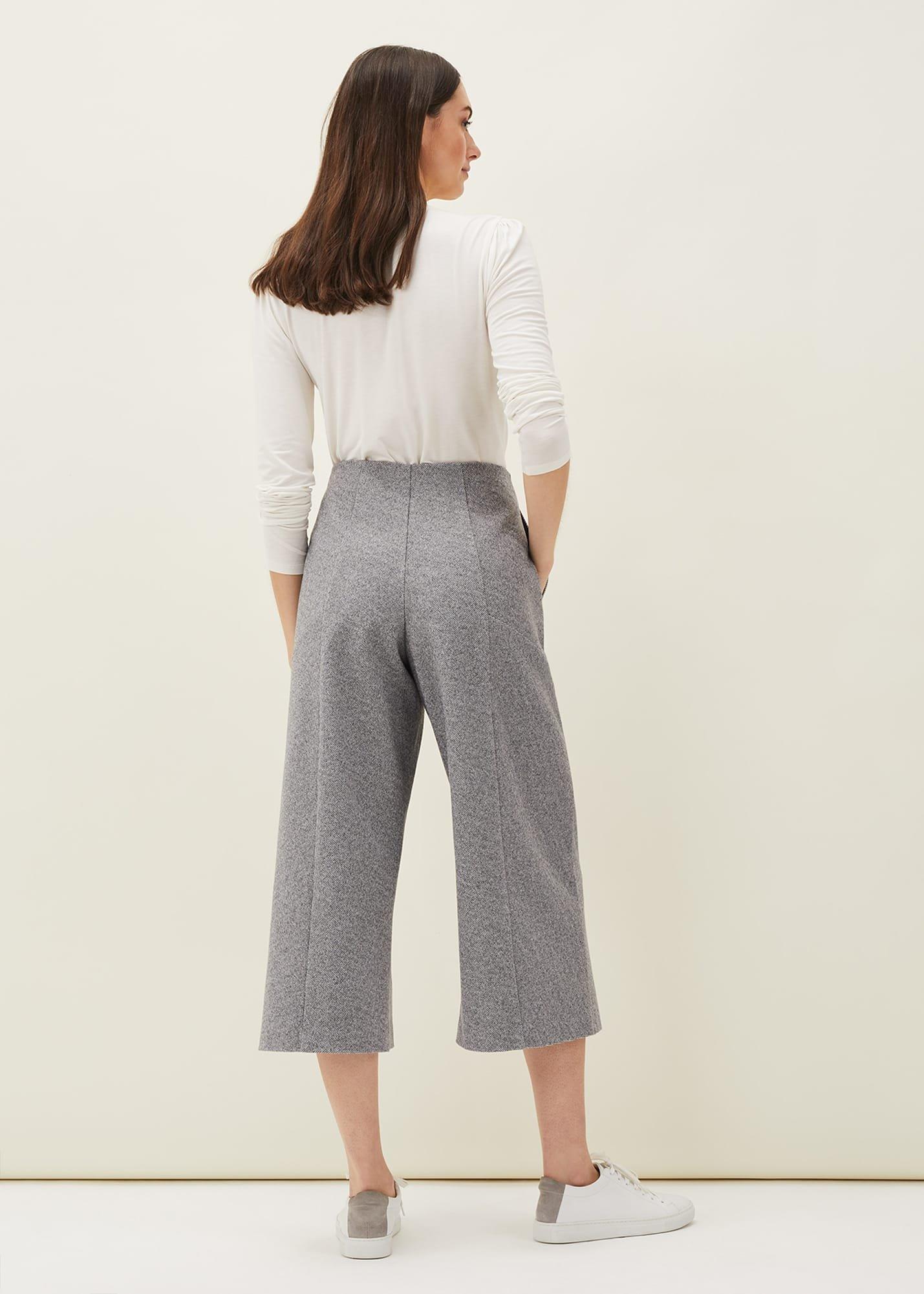 Diza Herringbone Culottes