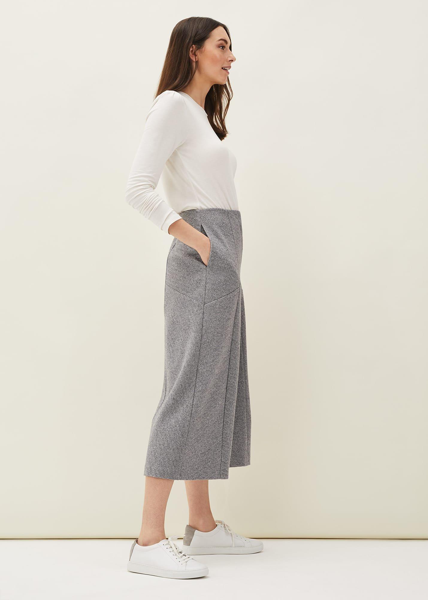 Diza Herringbone Culottes