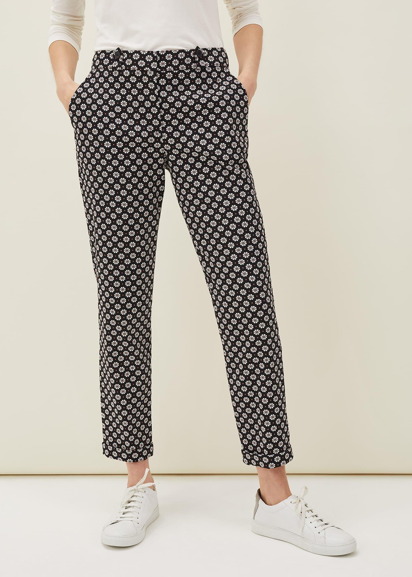 Ryleigh Geometric Print Tapered Trouser
