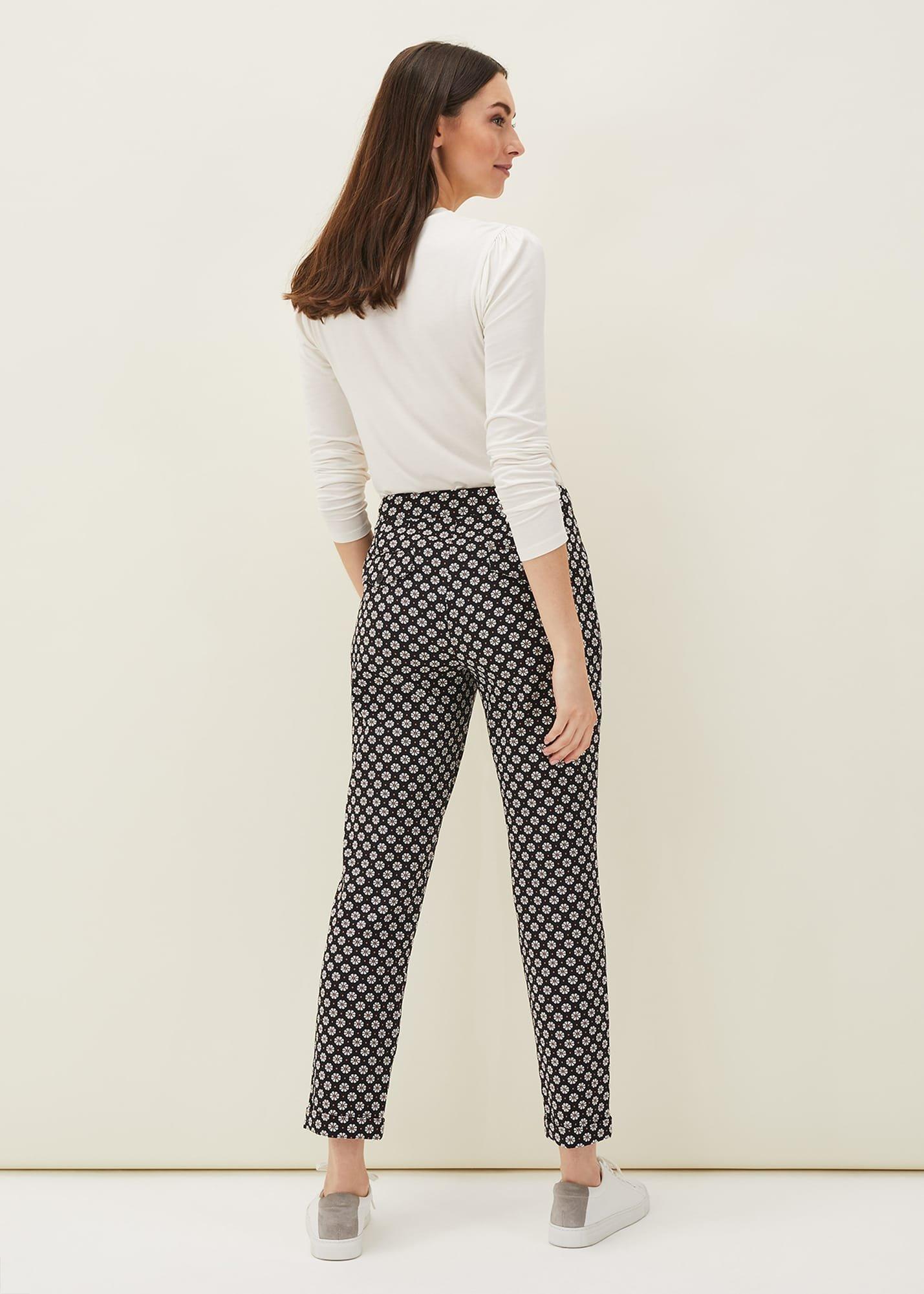 Ryleigh Geometric Print Tapered Trouser