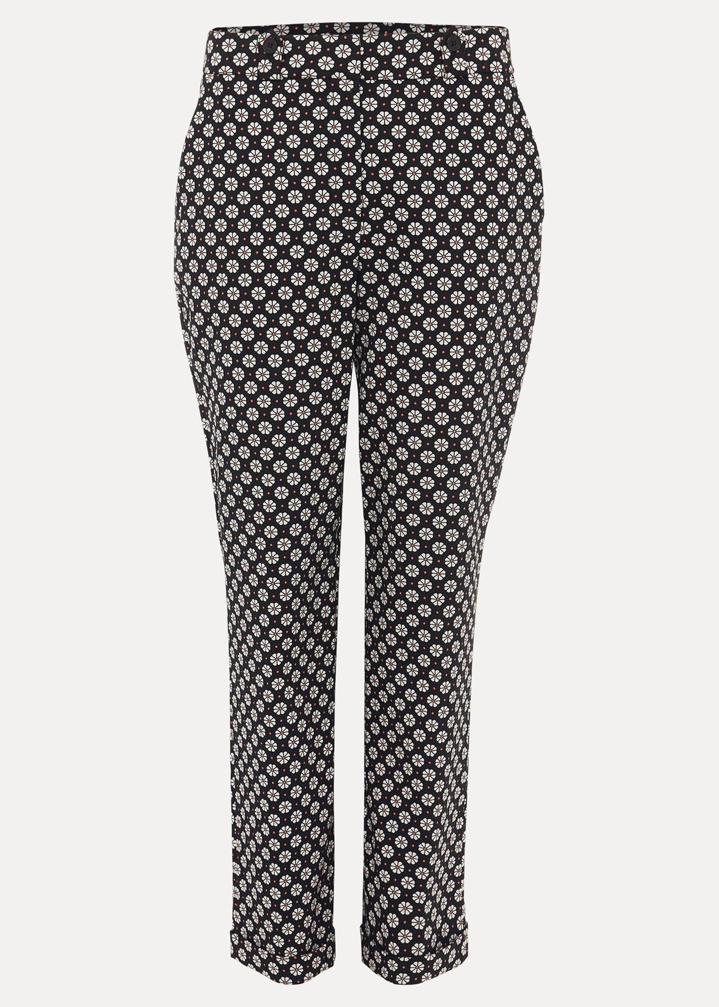 Ryleigh Geometric Print Tapered Trouser