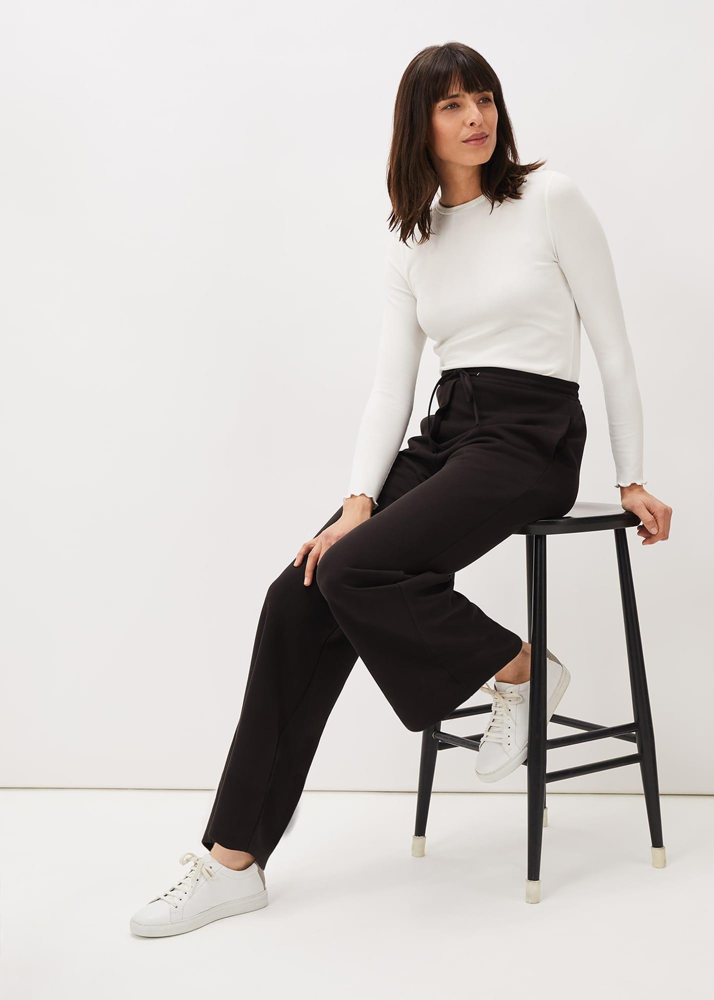 Ruth Wide Leg Jersey Trousers