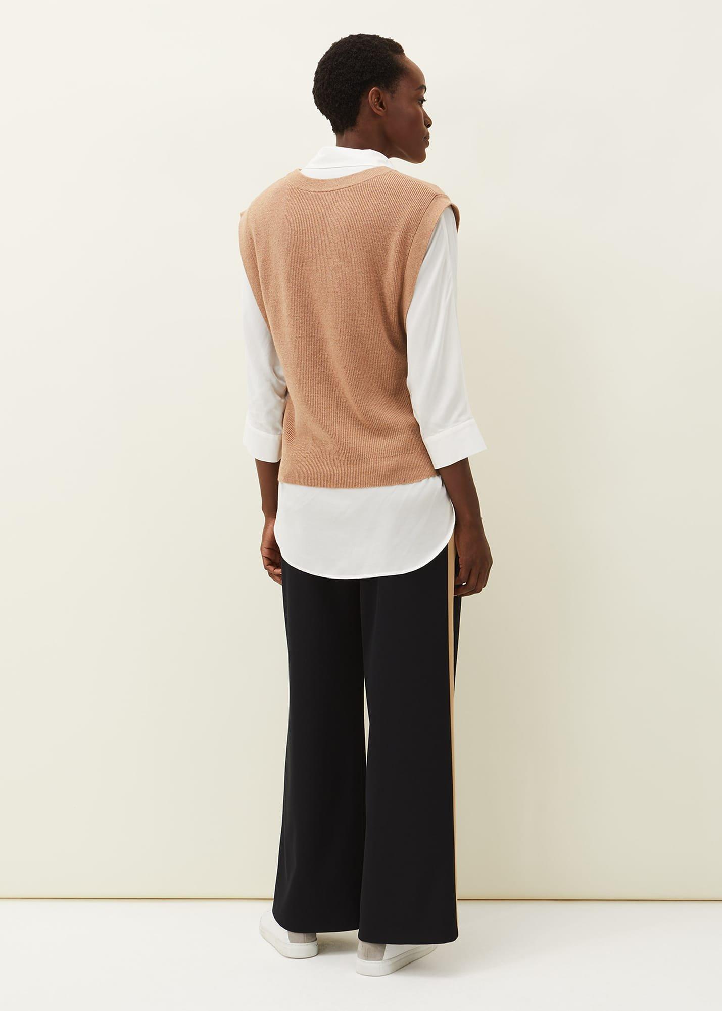 Mae Side Stripe Wide Leg Trouser