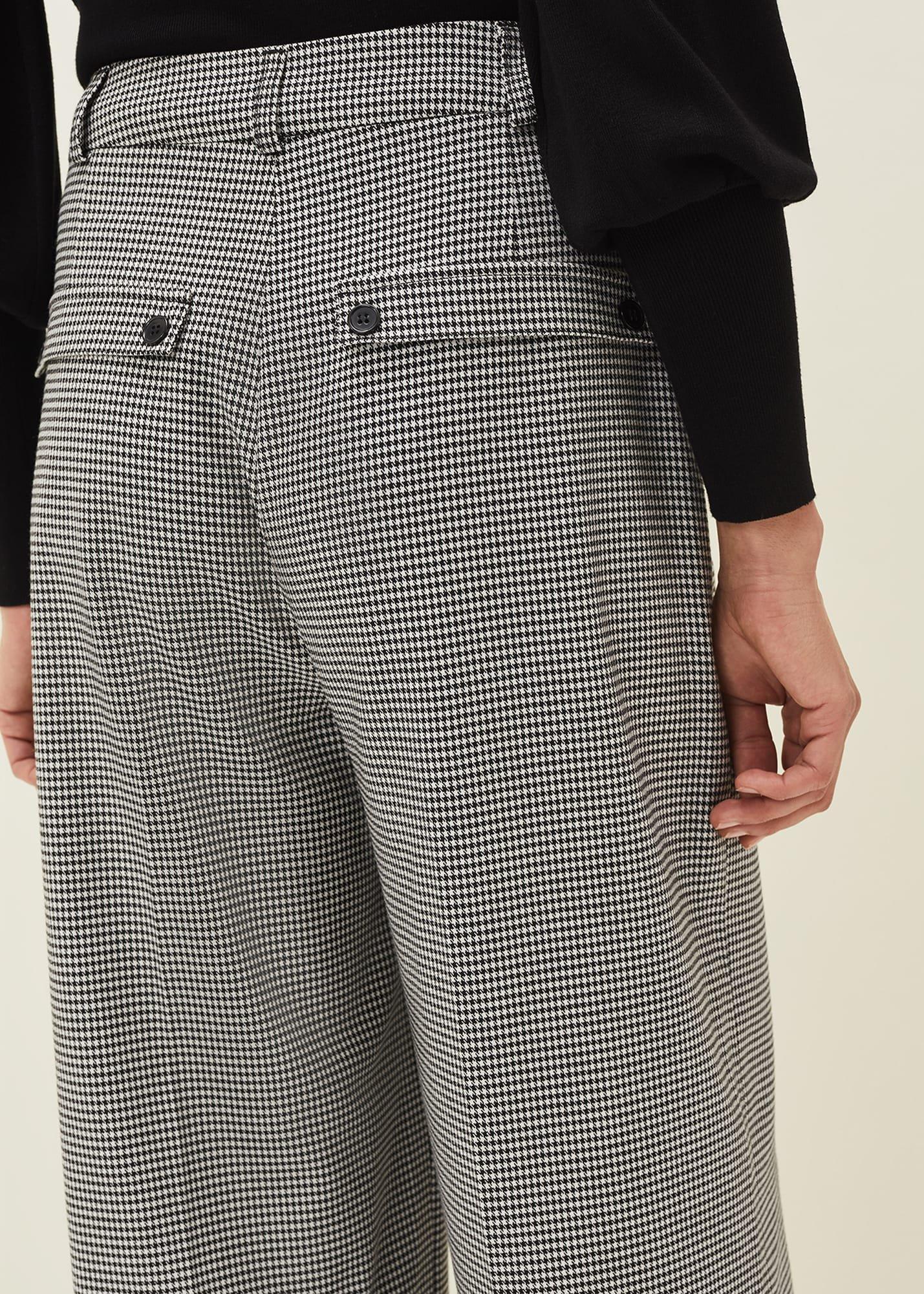 Karrie Dogtooth Wide Leg Trouser
