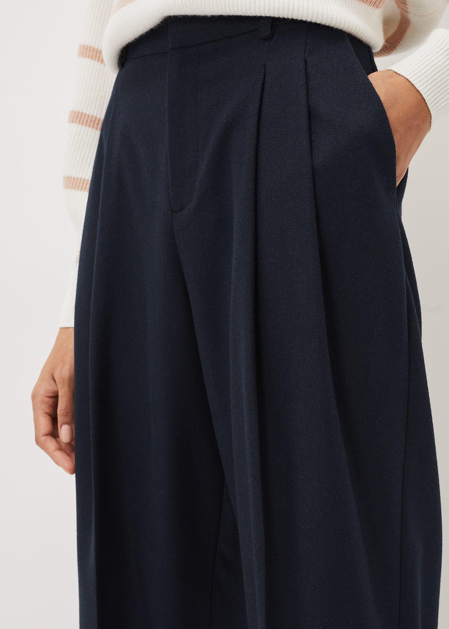 Odette Pleated Crop Trousers