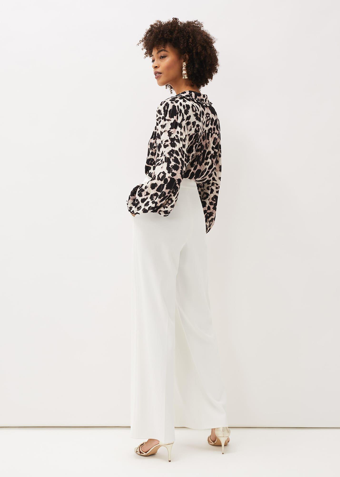 Solange Wide Leg Suit Trousers