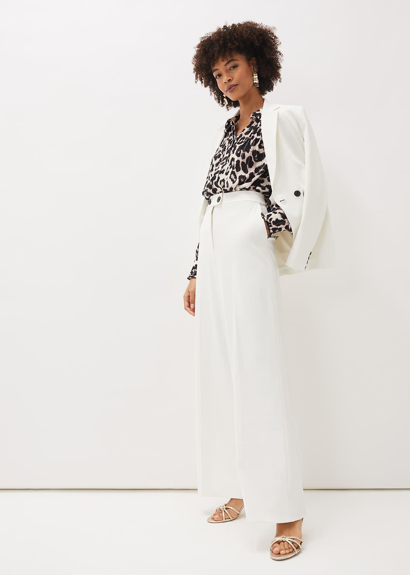 Solange Wide Leg Suit Trousers