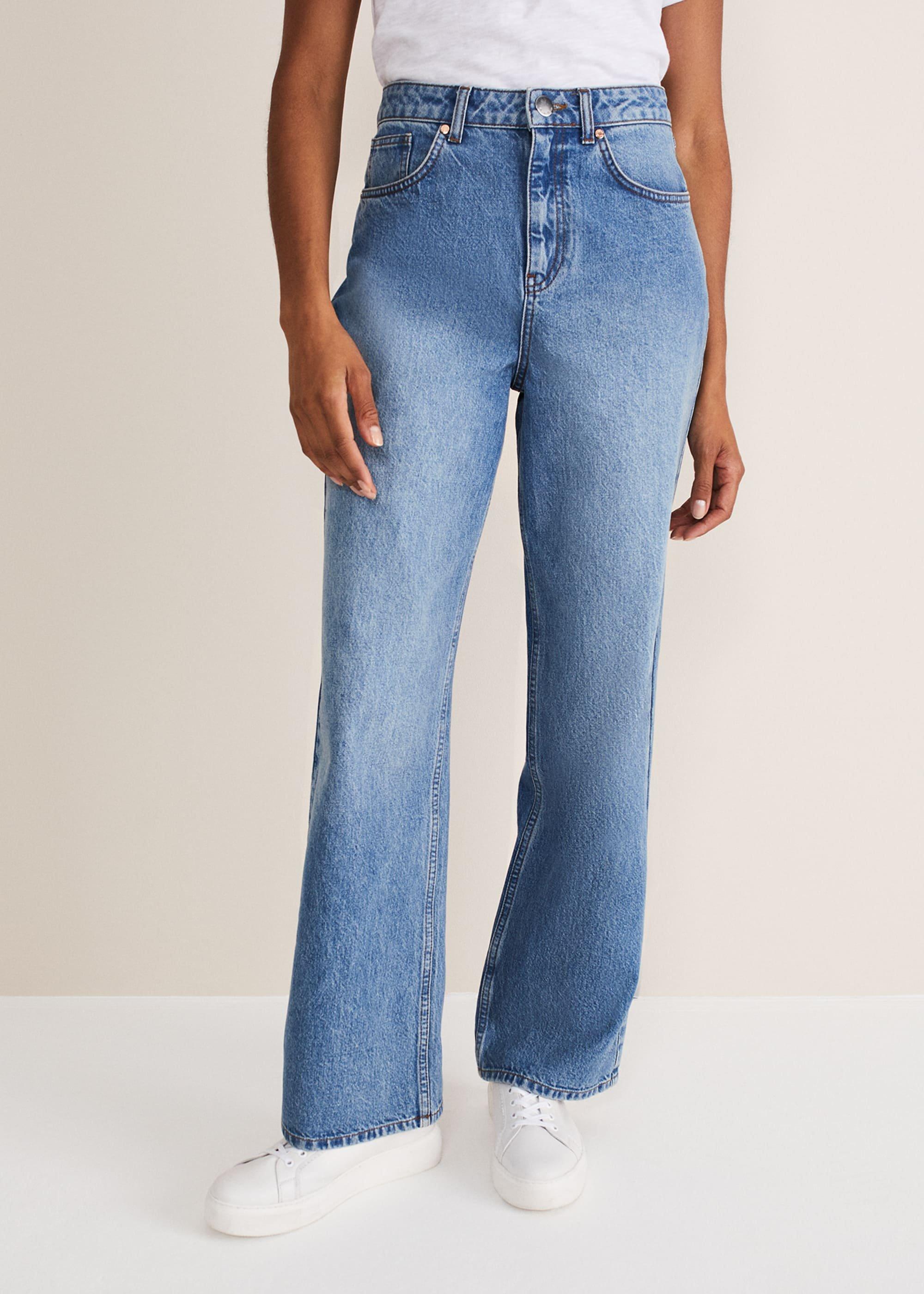 Eleyana Mid Wash Wide Leg Jean