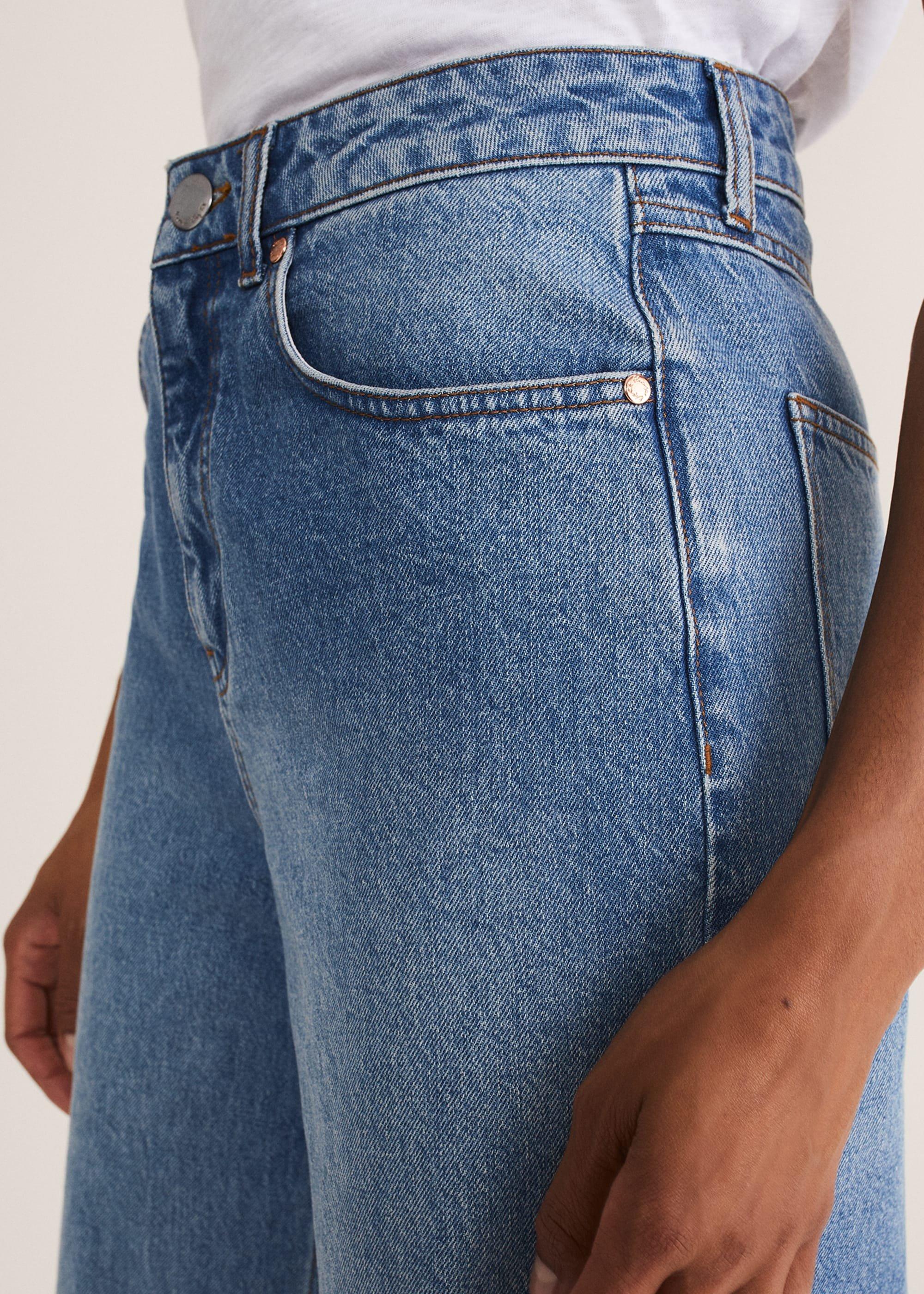Eleyana Mid Wash Wide Leg Jean