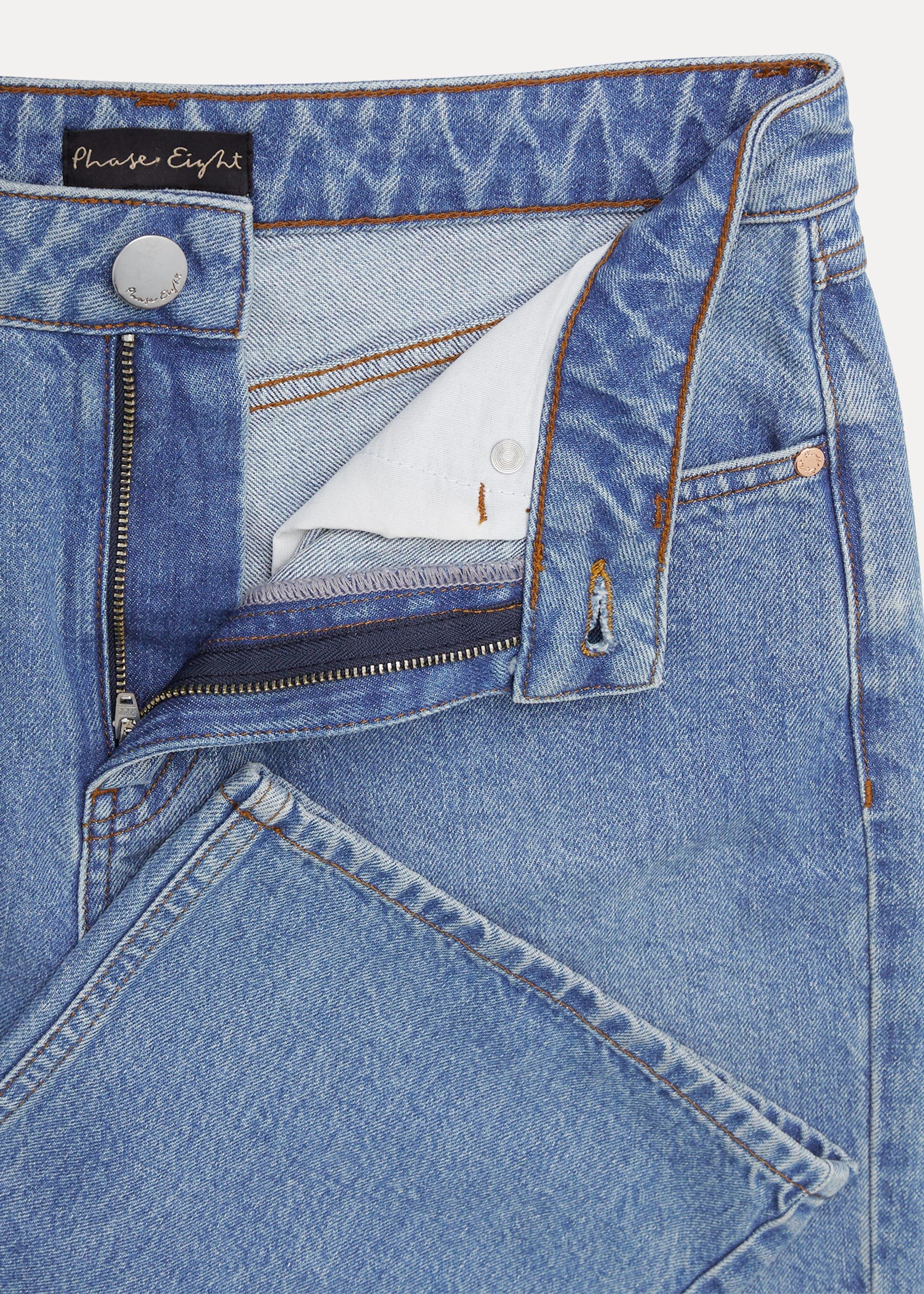 Eleyana Mid Wash Wide Leg Jean