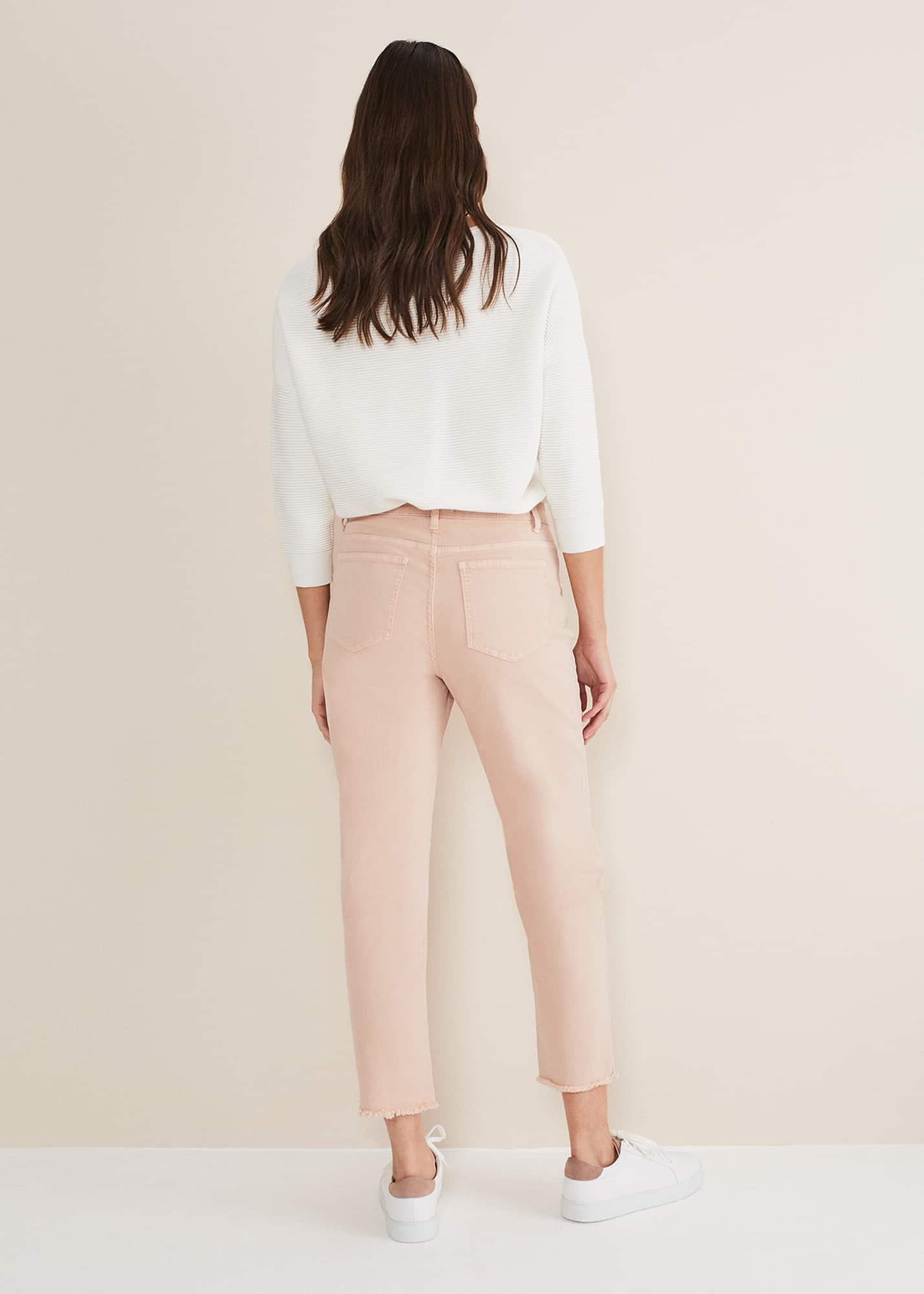 Petra Raw Hem Straight Leg Jean