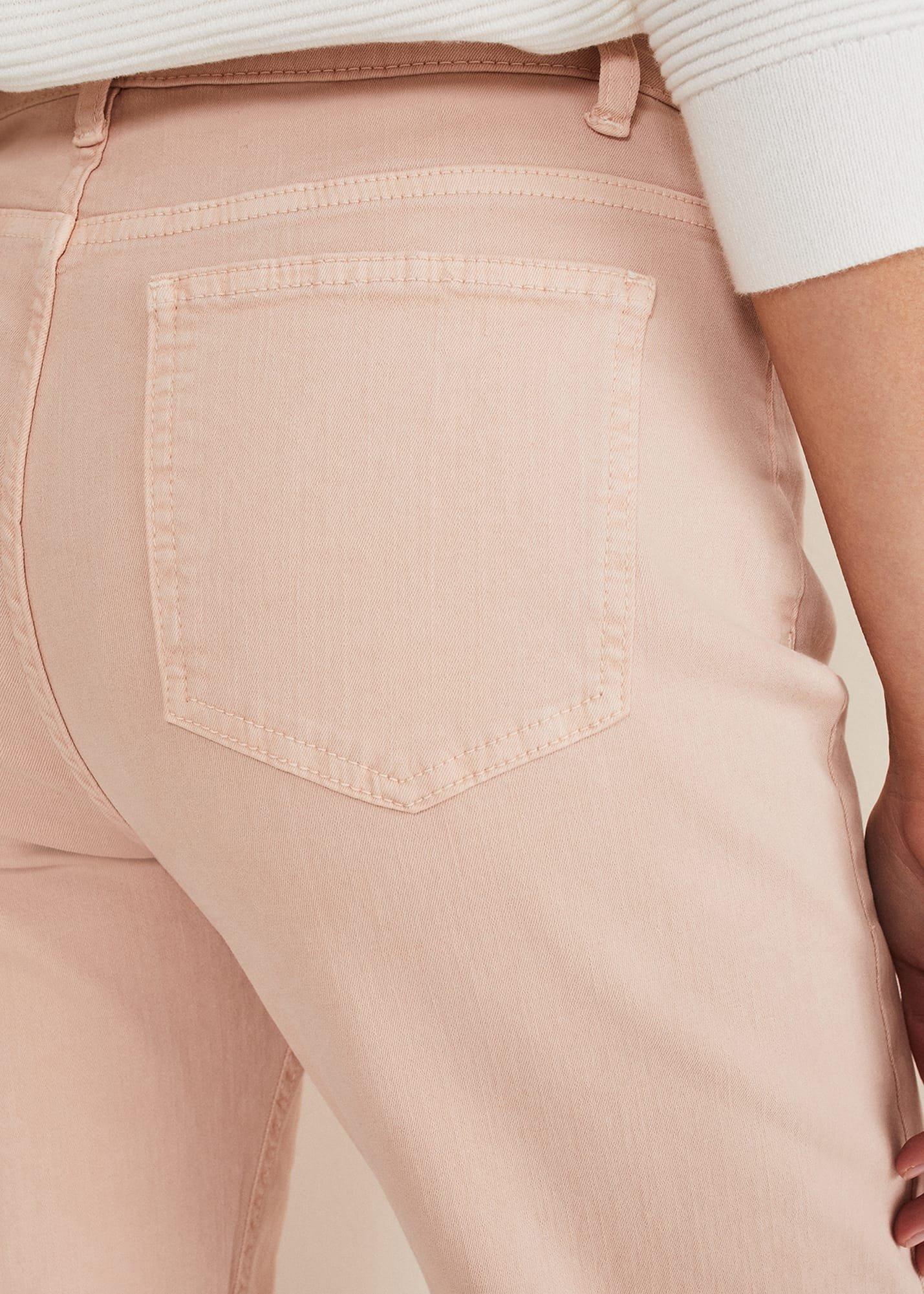 Petra Raw Hem Straight Leg Jean