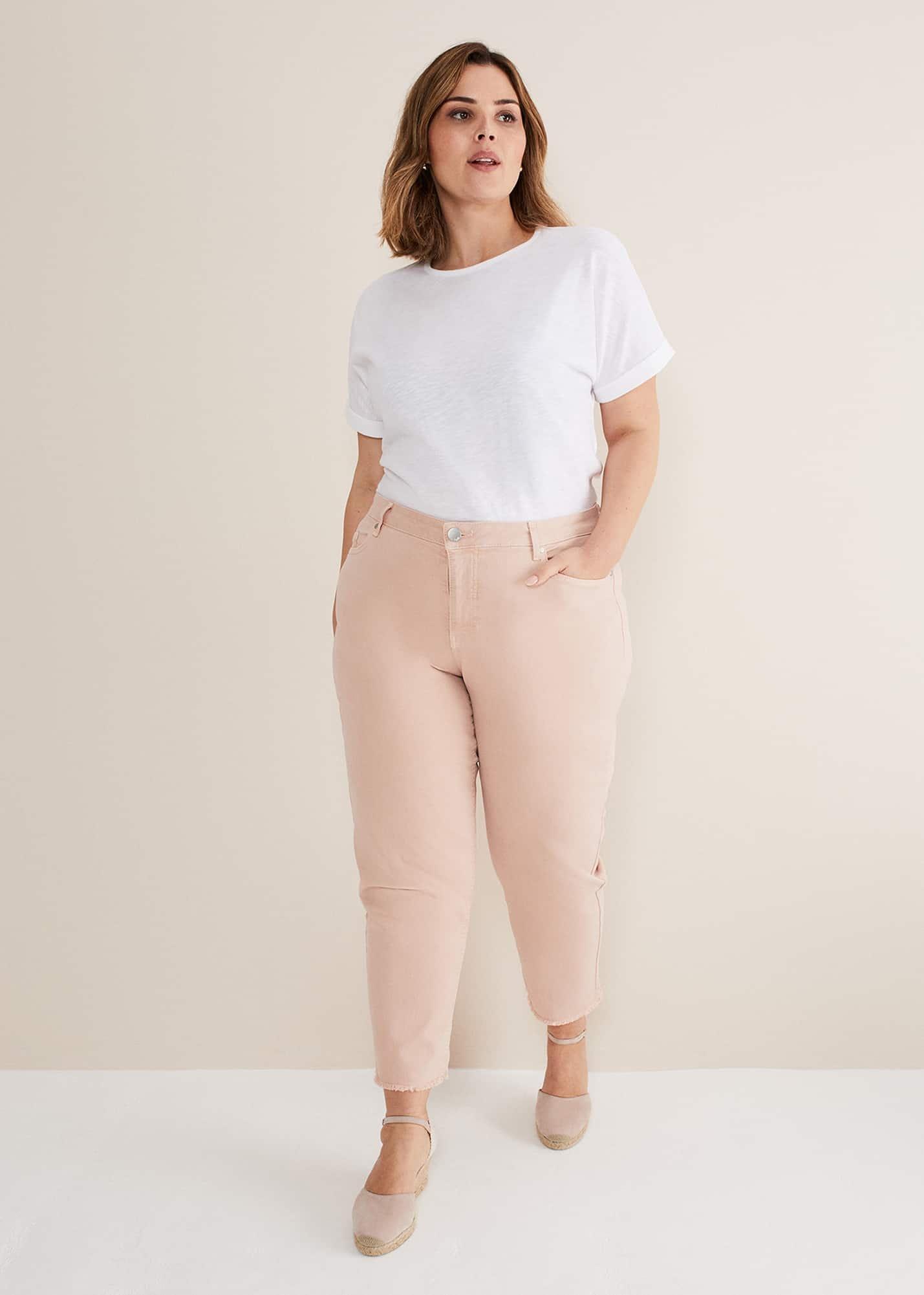 Petra Raw Hem Straight Leg Jean