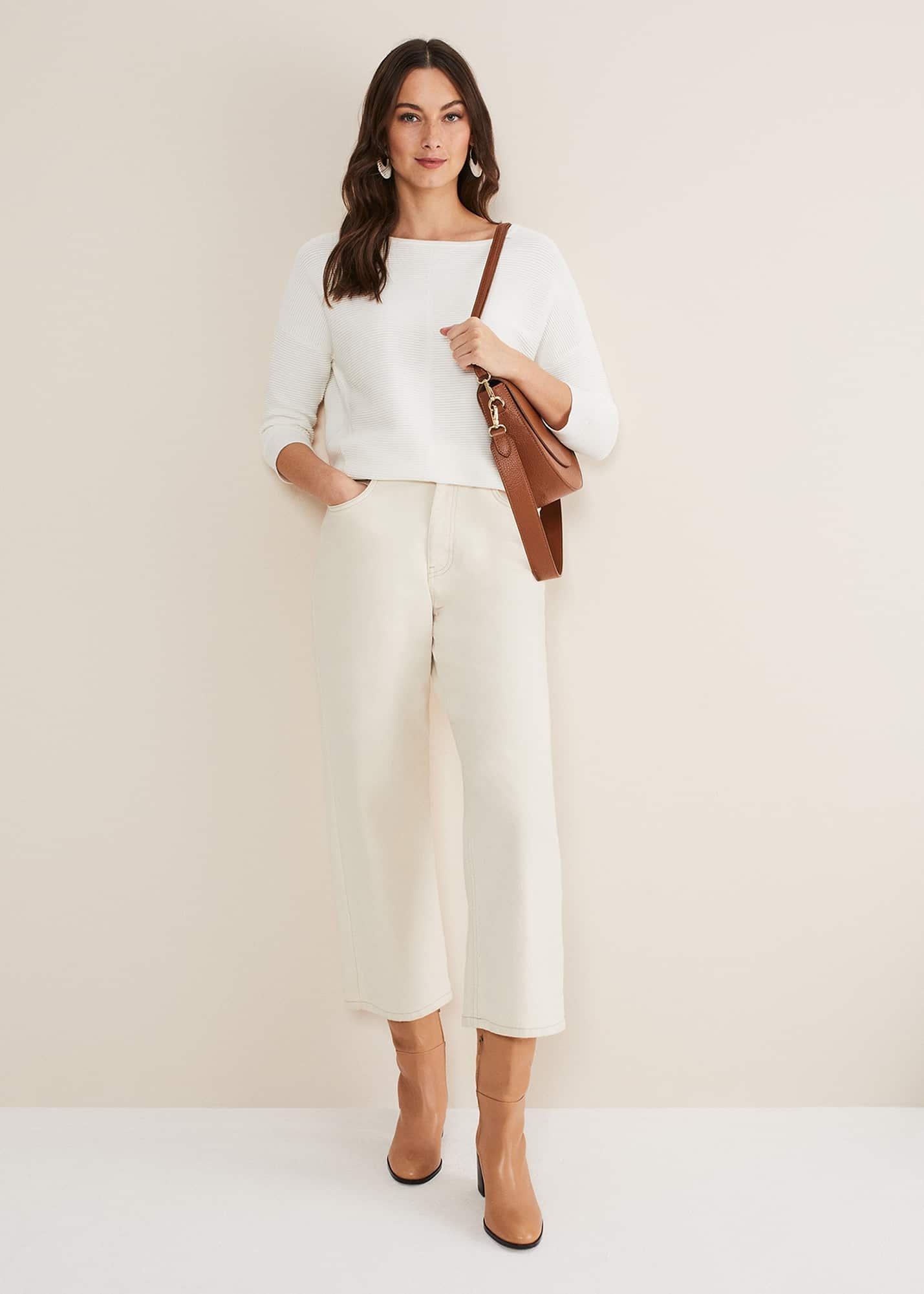 Nell Organic Denim Wide Leg Jean