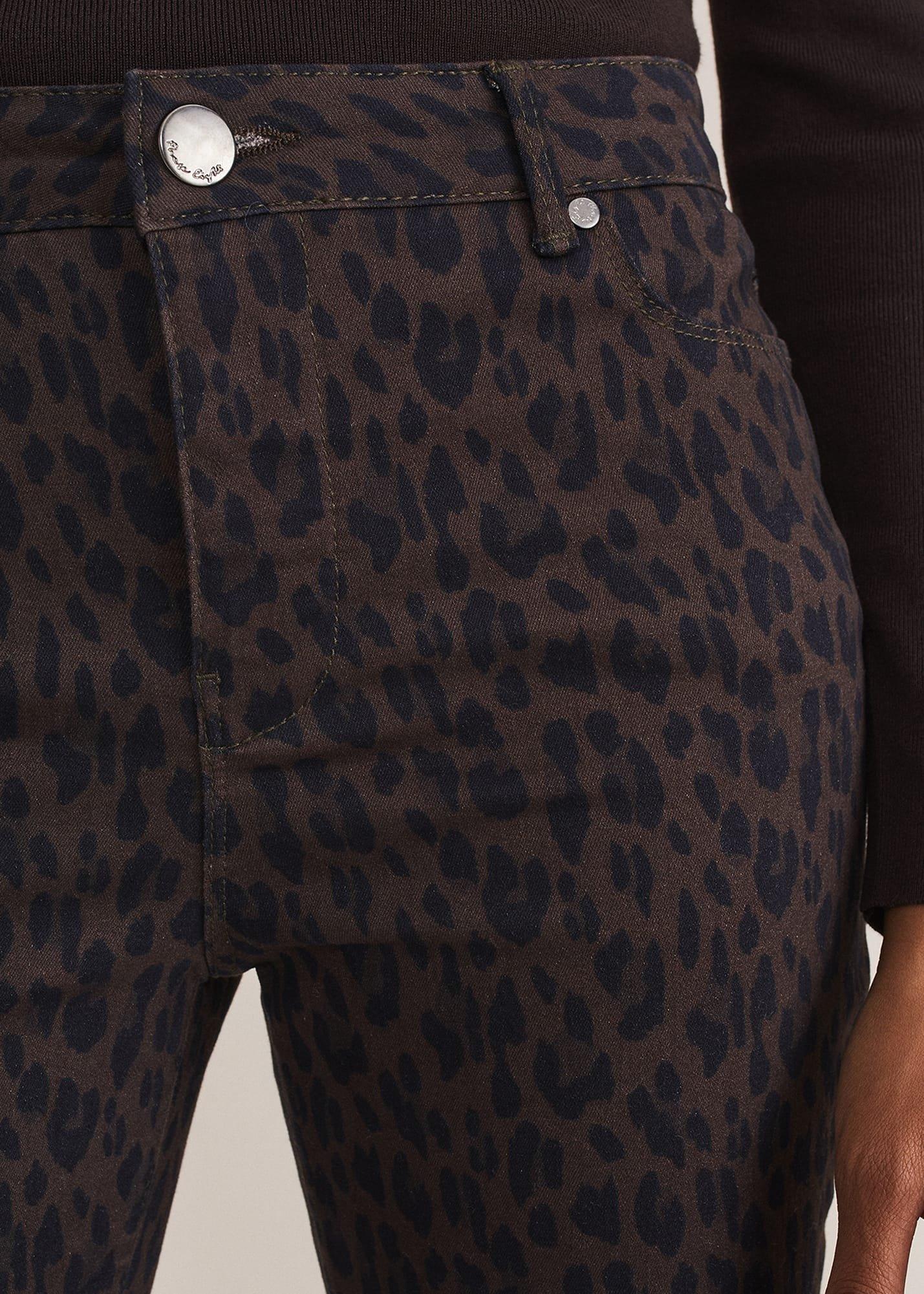 Ramona Leopard Print Straight Leg Jean