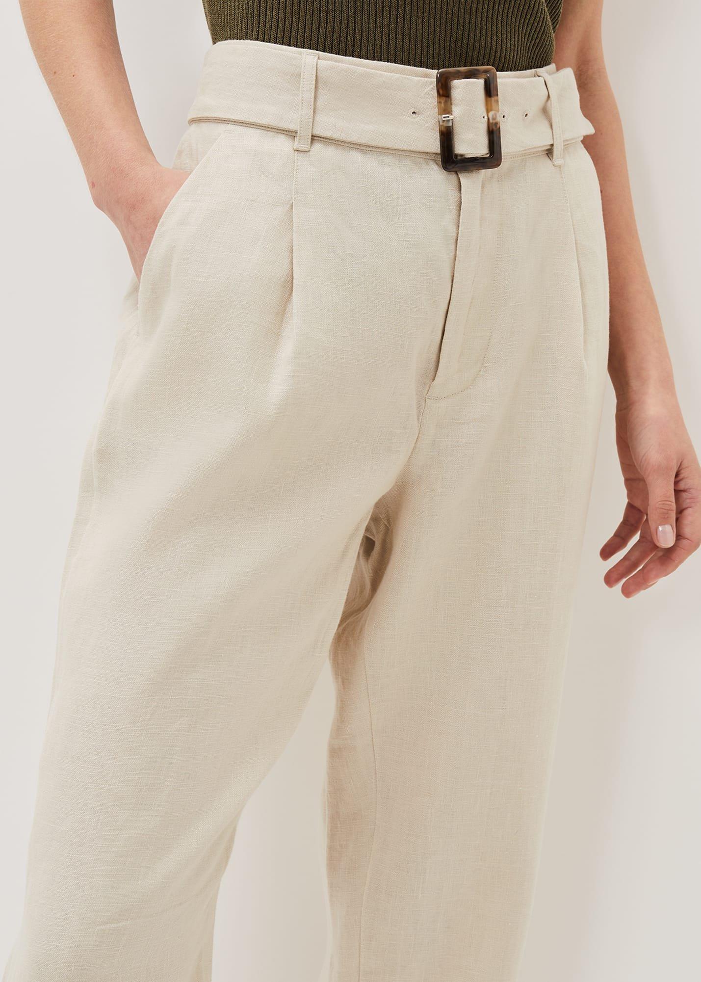 Hazel Linen Tapered Trousers