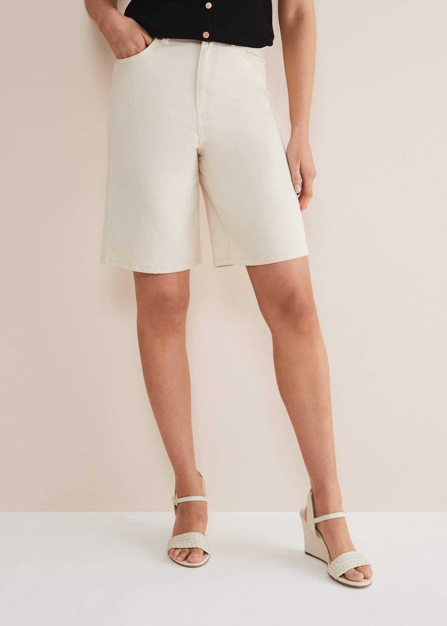 Telissa Denim Bermuda Shorts