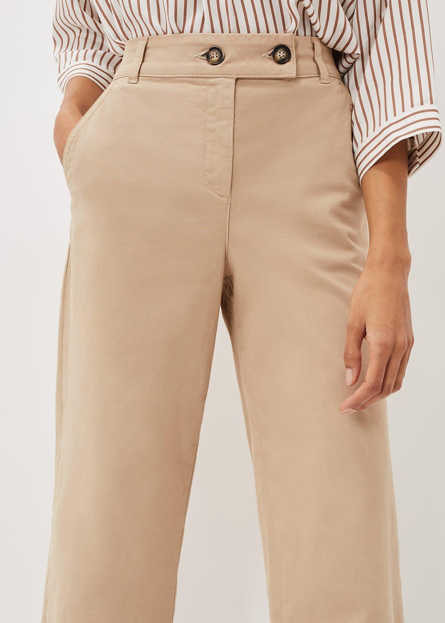 Parissa Button Hem Chino Trouser