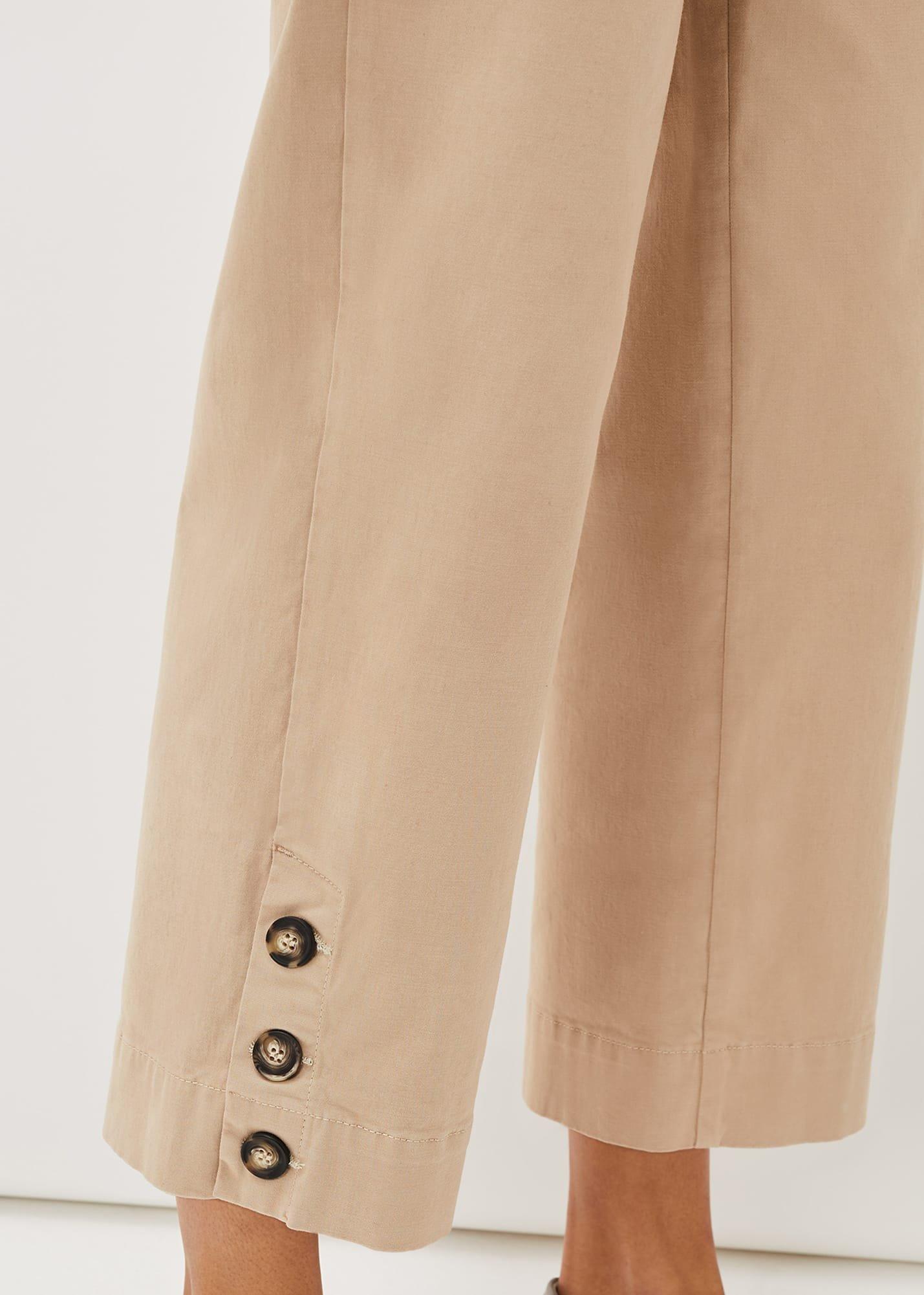 Parissa Button Hem Chino Trouser