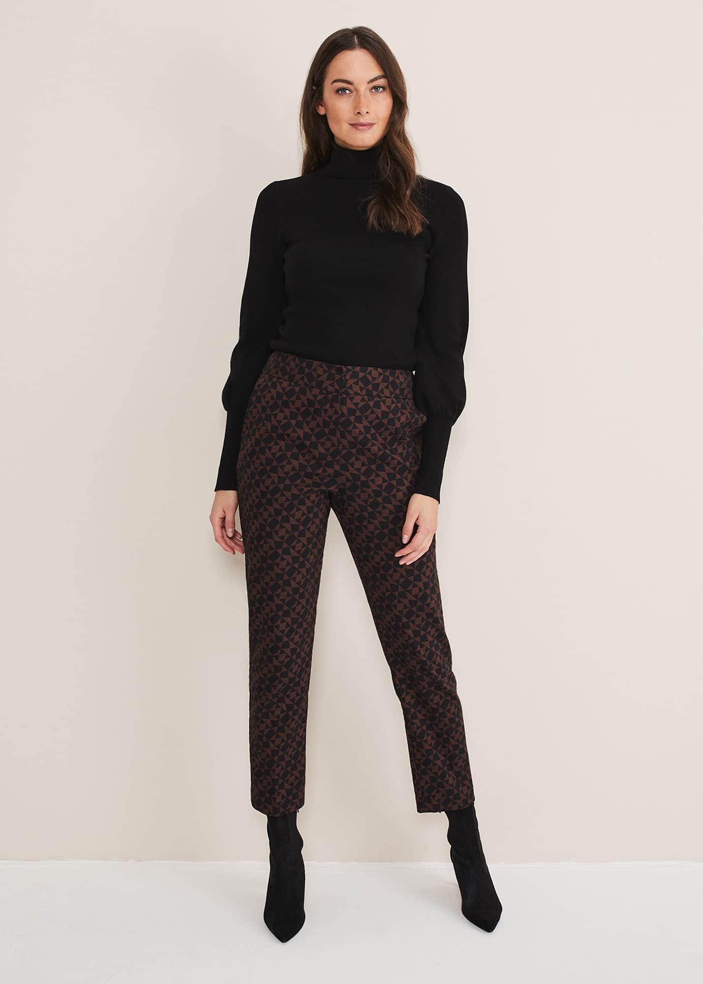 Mackenzie Geo Jacquard Tapered Trouser