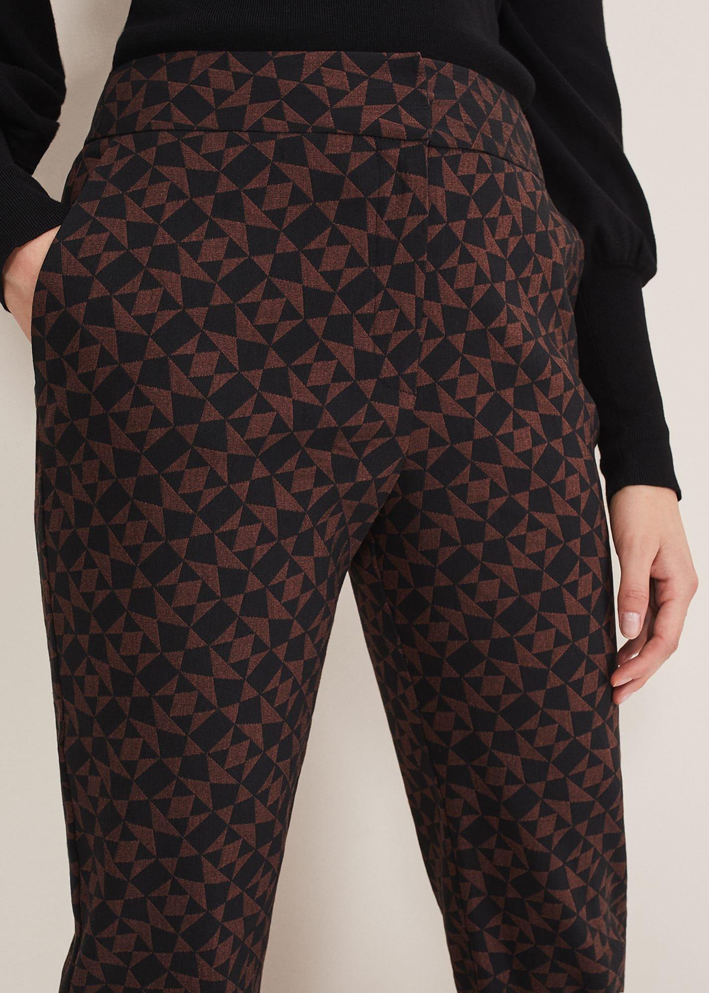 Mackenzie Geo Jacquard Tapered Trouser