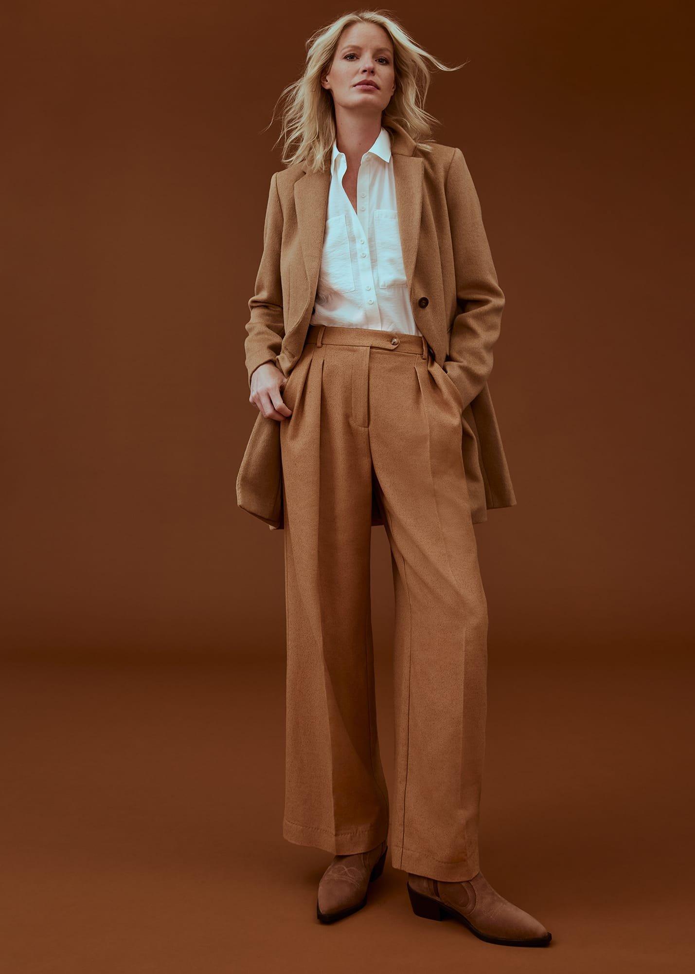 Dola Wide Leg Boucle Trouser