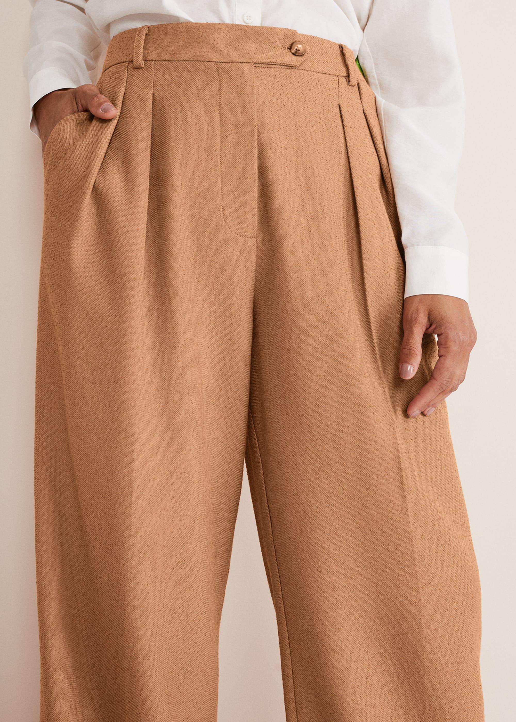 Dola Wide Leg Boucle Trouser