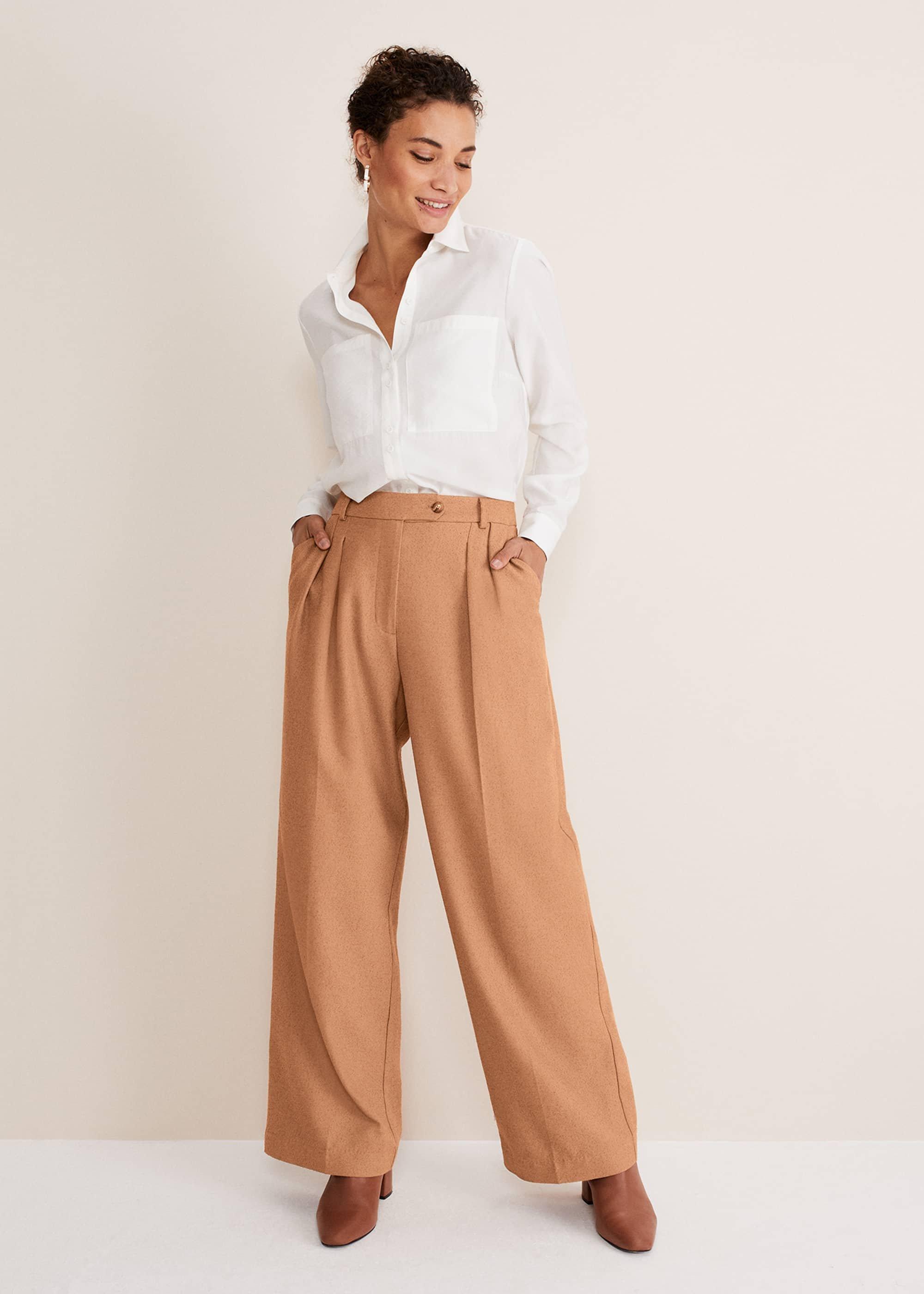 Dola Wide Leg Boucle Trouser