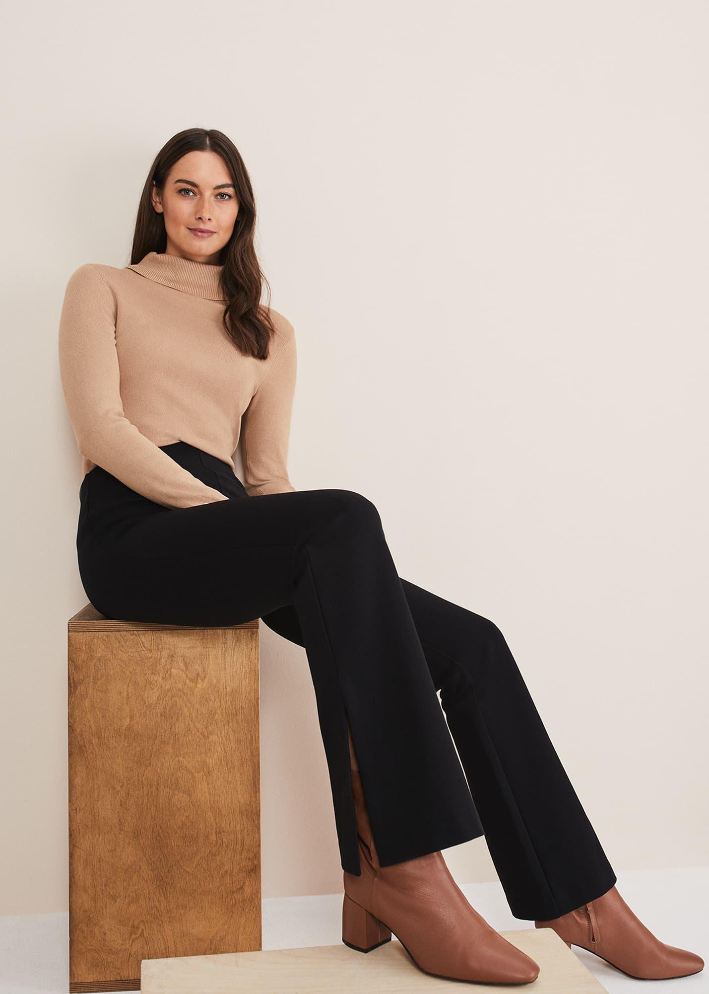 Ara Side Split Bootcut Ponte Trouser