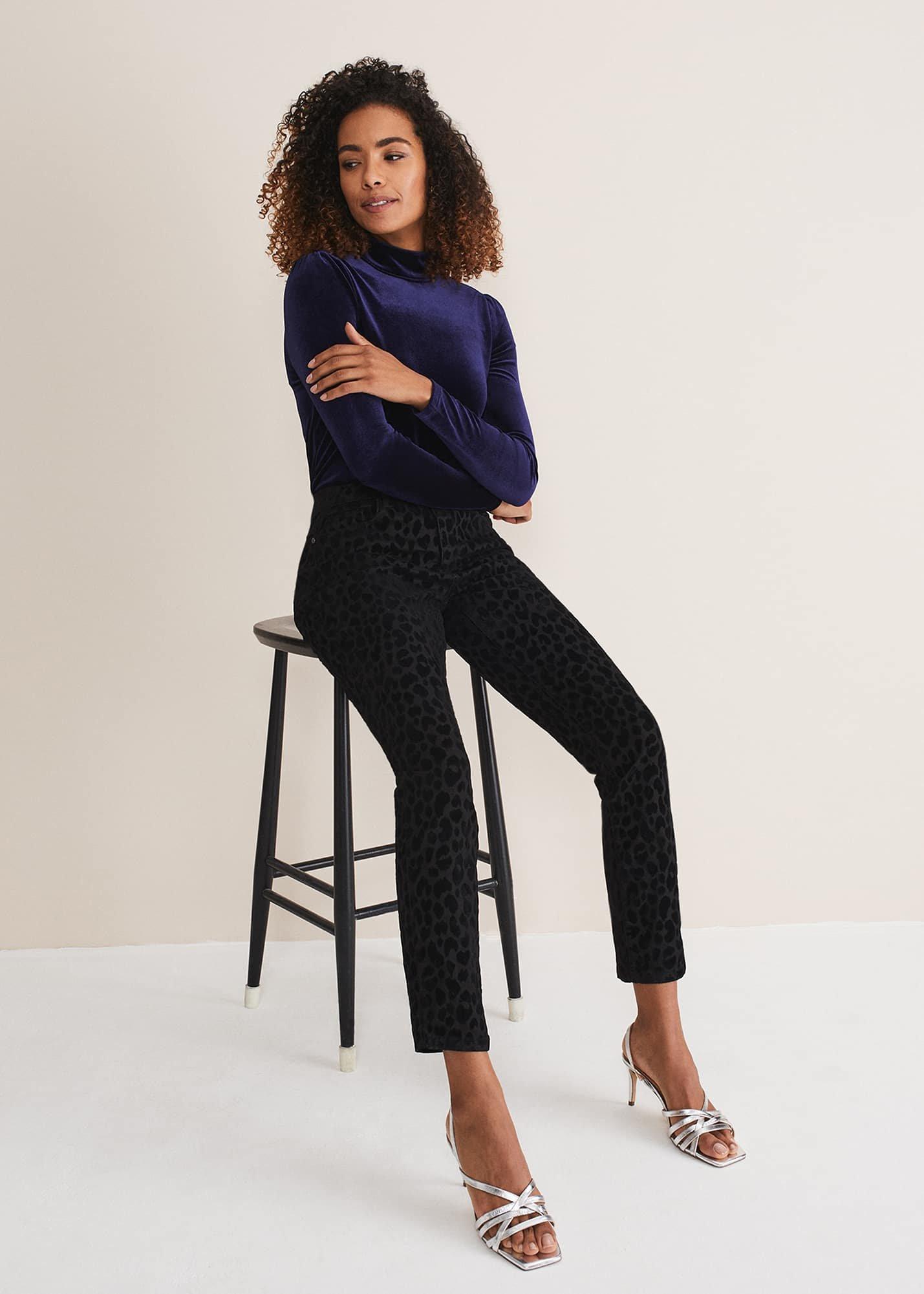 Jaimie Flocked Jeans