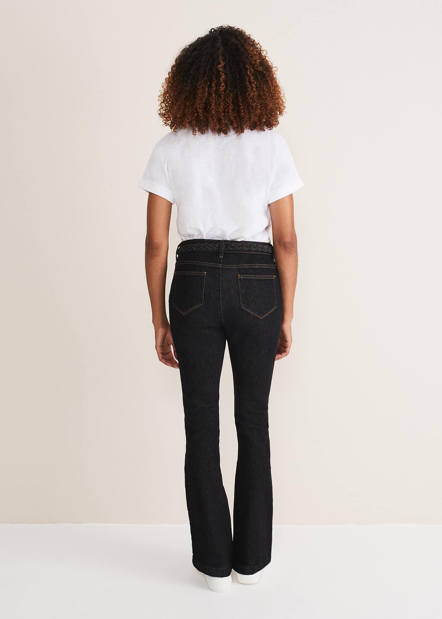 Ayca Topstitch Bootcut Jeans