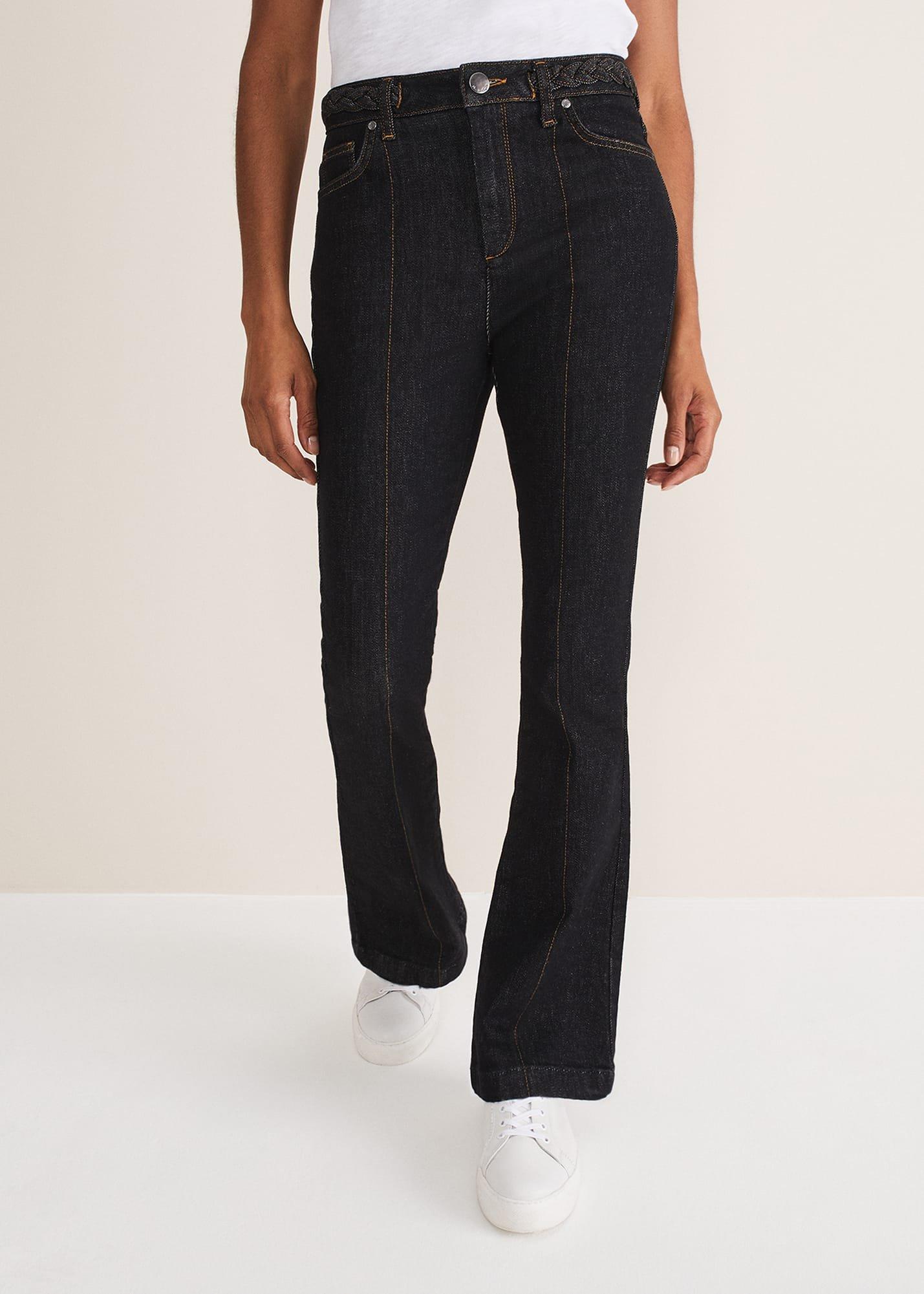 Ayca Topstitch Bootcut Jeans