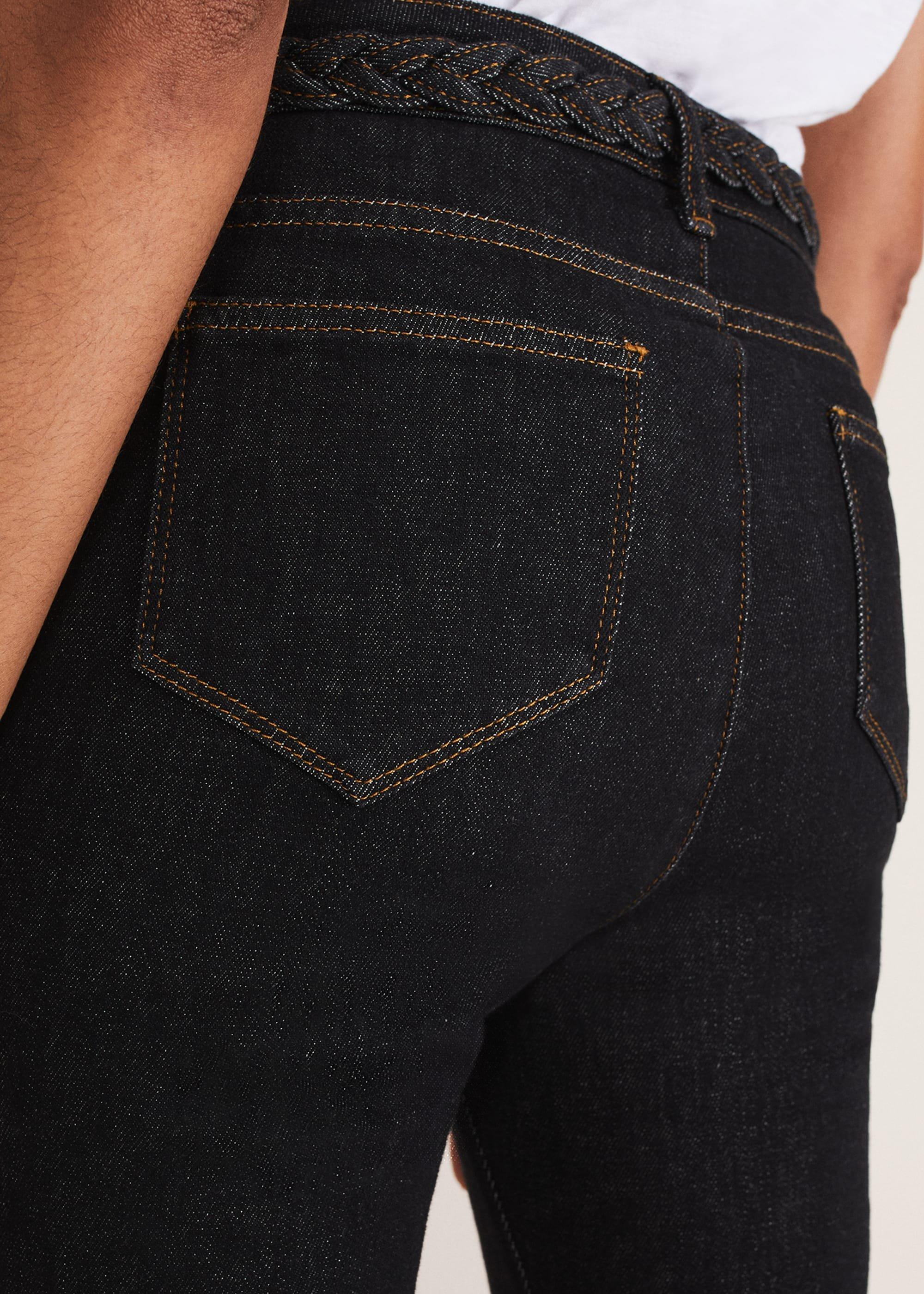 Ayca Topstitch Bootcut Jeans