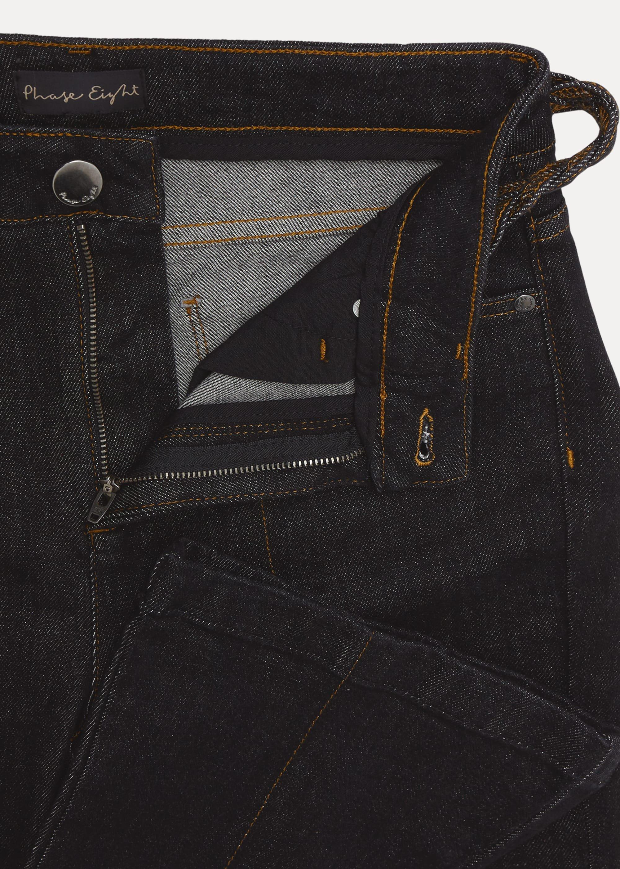 Ayca Topstitch Bootcut Jeans