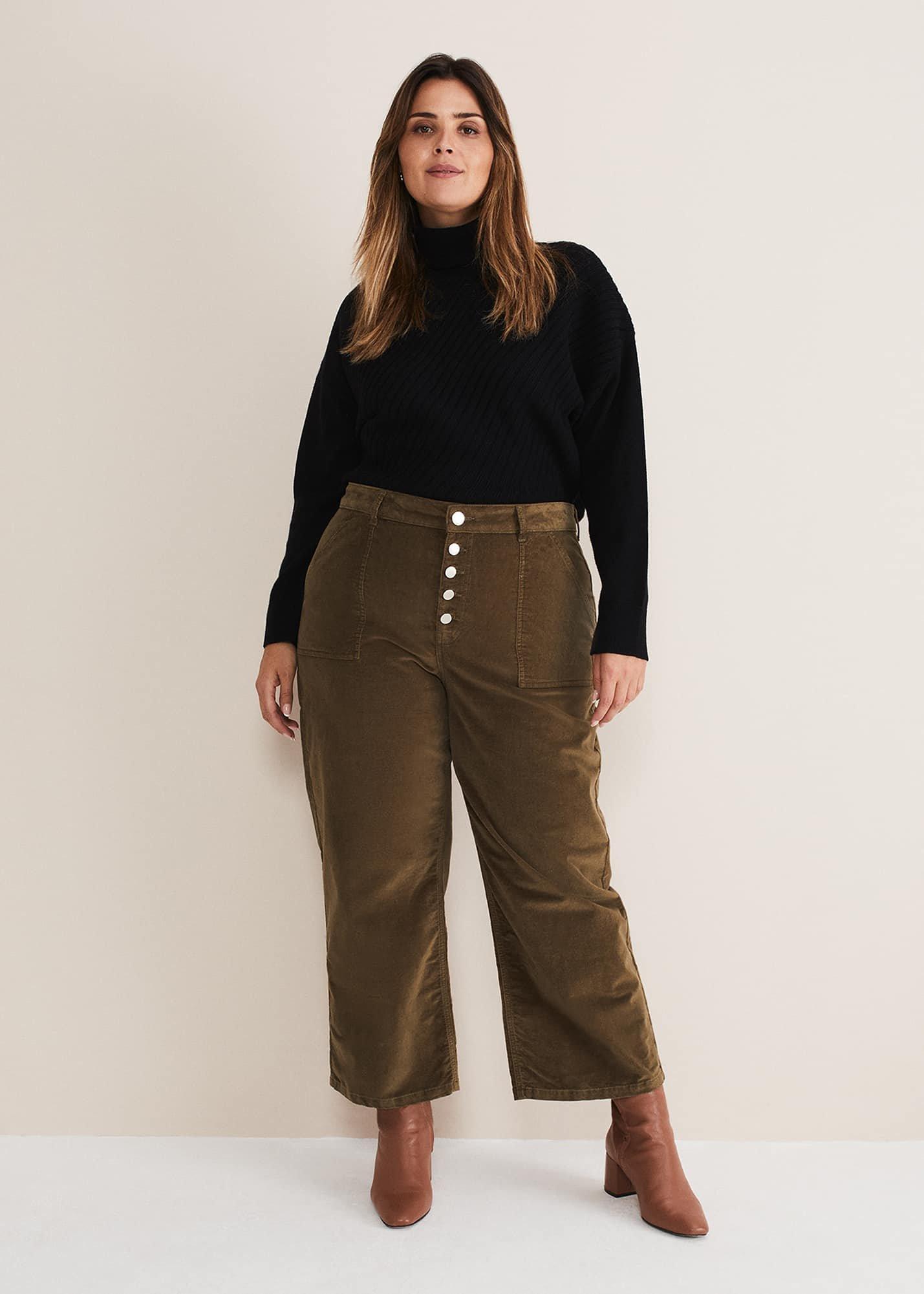 Karlie Button Through Corduroy Jeans