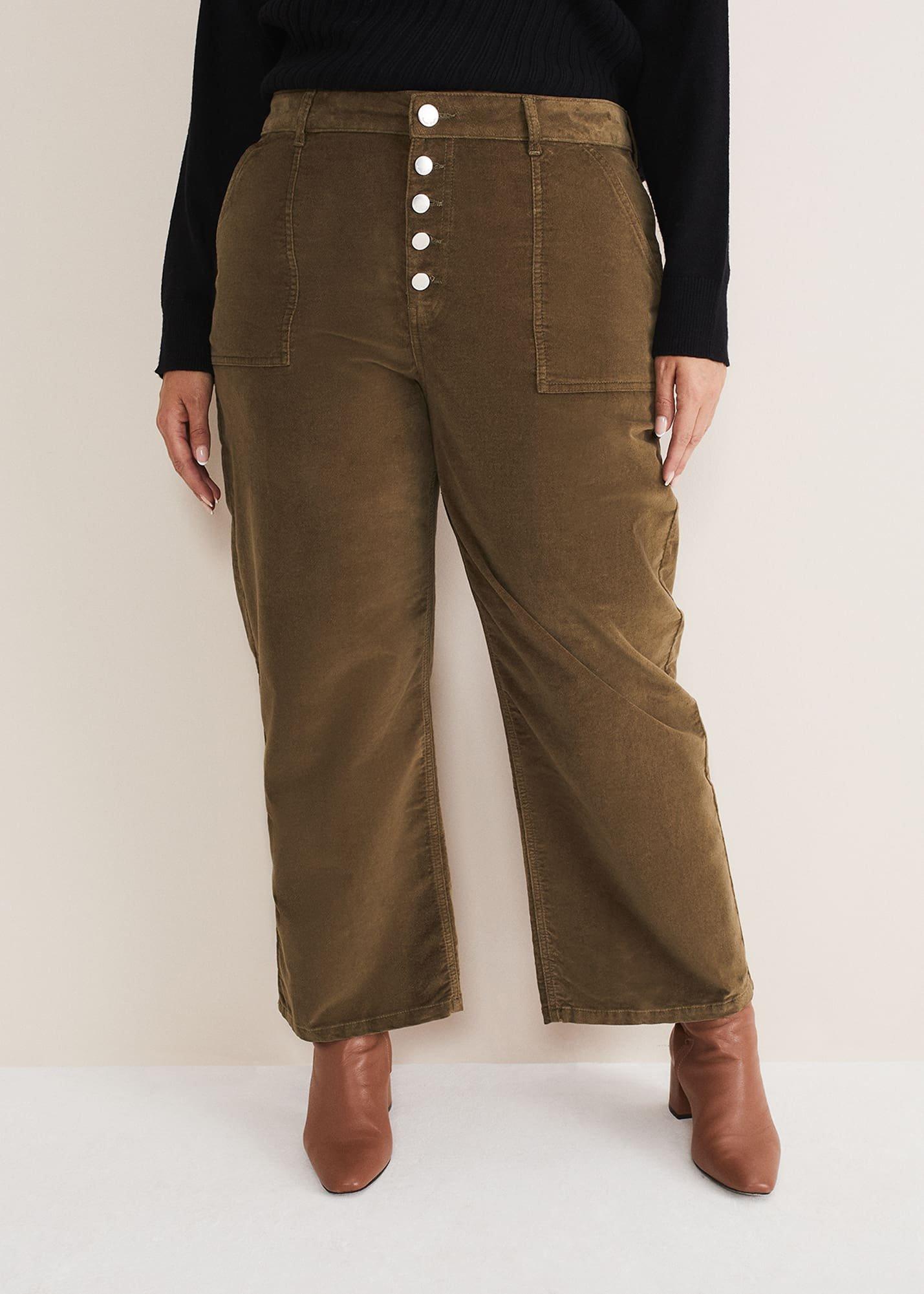 Karlie Button Through Corduroy Jeans